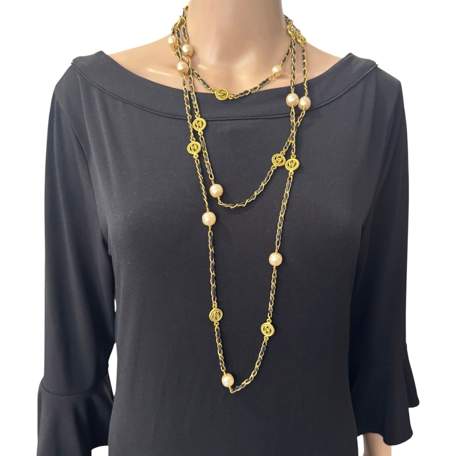 Chanel Chanel Vintage CC Long Wrap Necklace Size ONE SIZE - 2 Thumbnail
