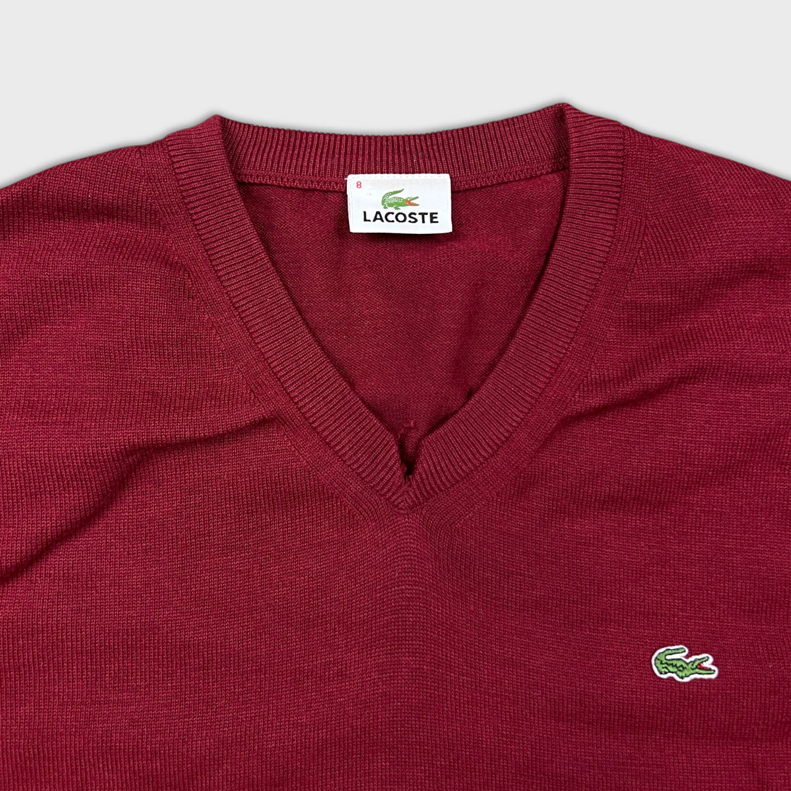 Lacoste × Vintage Vintage Lacoste Wool Blend Sweater Large 80s Pullover Size US L / EU 52-54 / 3 - 2 Thumbnail