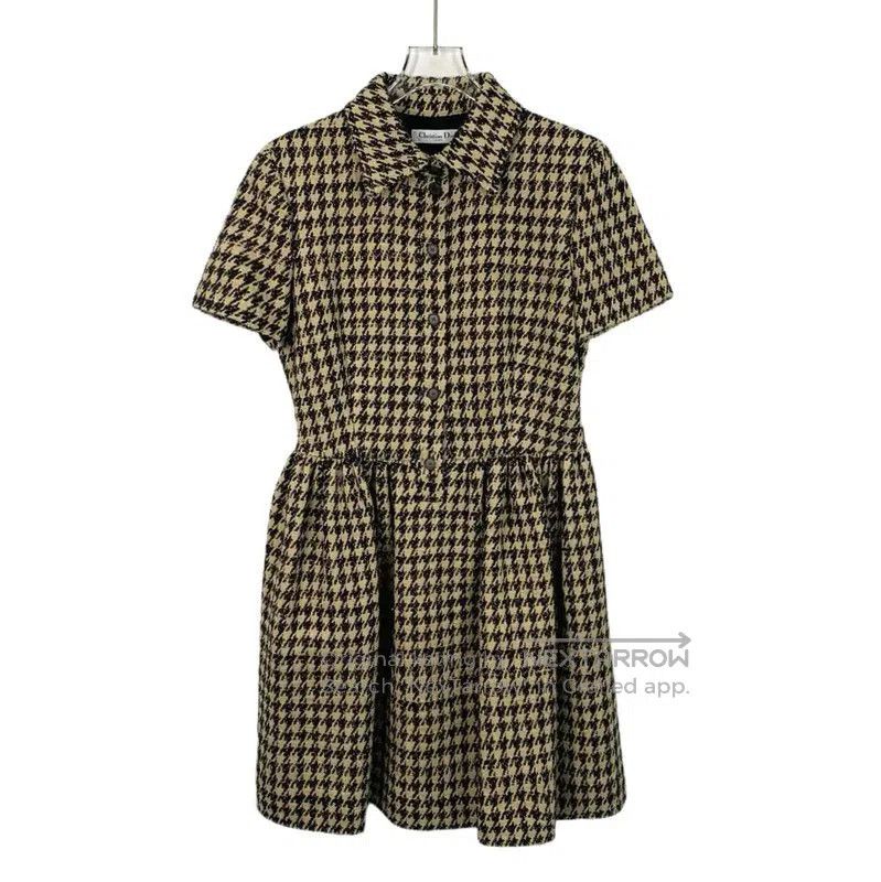 Dior Dior Short Sleeve Yellow Dress for Women . Size S / US 4 / IT 40 - 1 Thumbnail