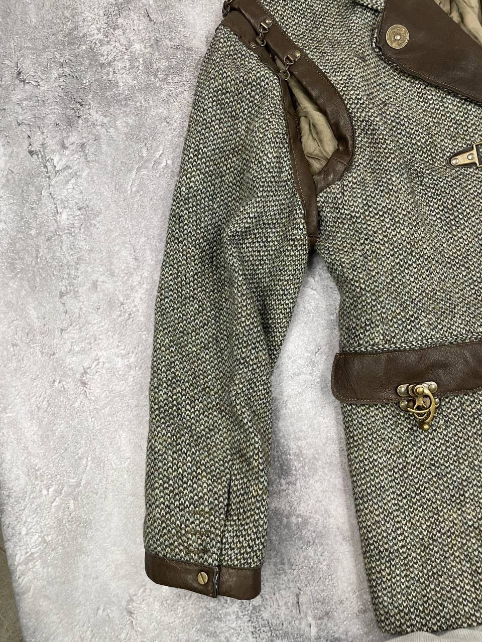 Harris Tweed Harris Tweed Men’s Vintage Jacket Wool Handwoven Brown Size 38S - 6 Thumbnail