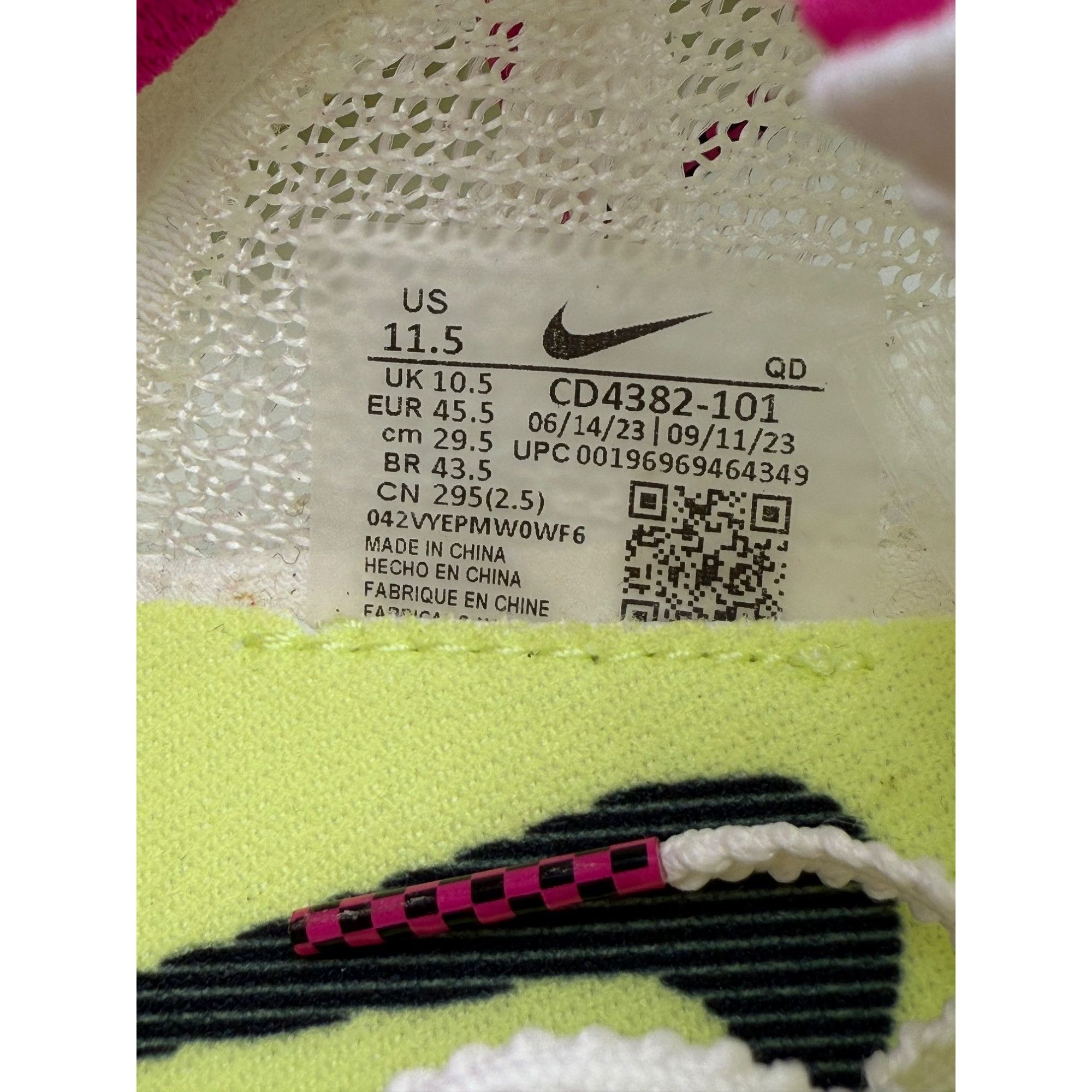 Nike Size 11.5 - Zoom Superfly Elite 2 'Sail Fierce Pink' Track C Size US 11.5 / EU 44-45 - 9 Thumbnail