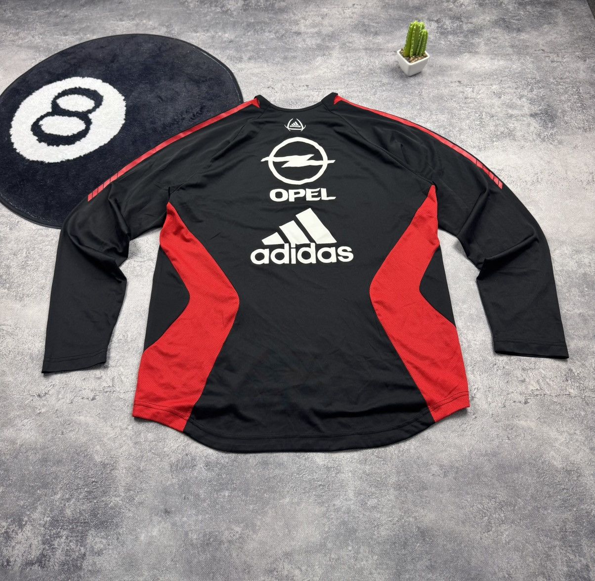 Adidas Vintage Adidas AC Milan Training Top Spellout Opel Big Logo Size US L / EU 52-54 / 3 - 23 Thumbnail