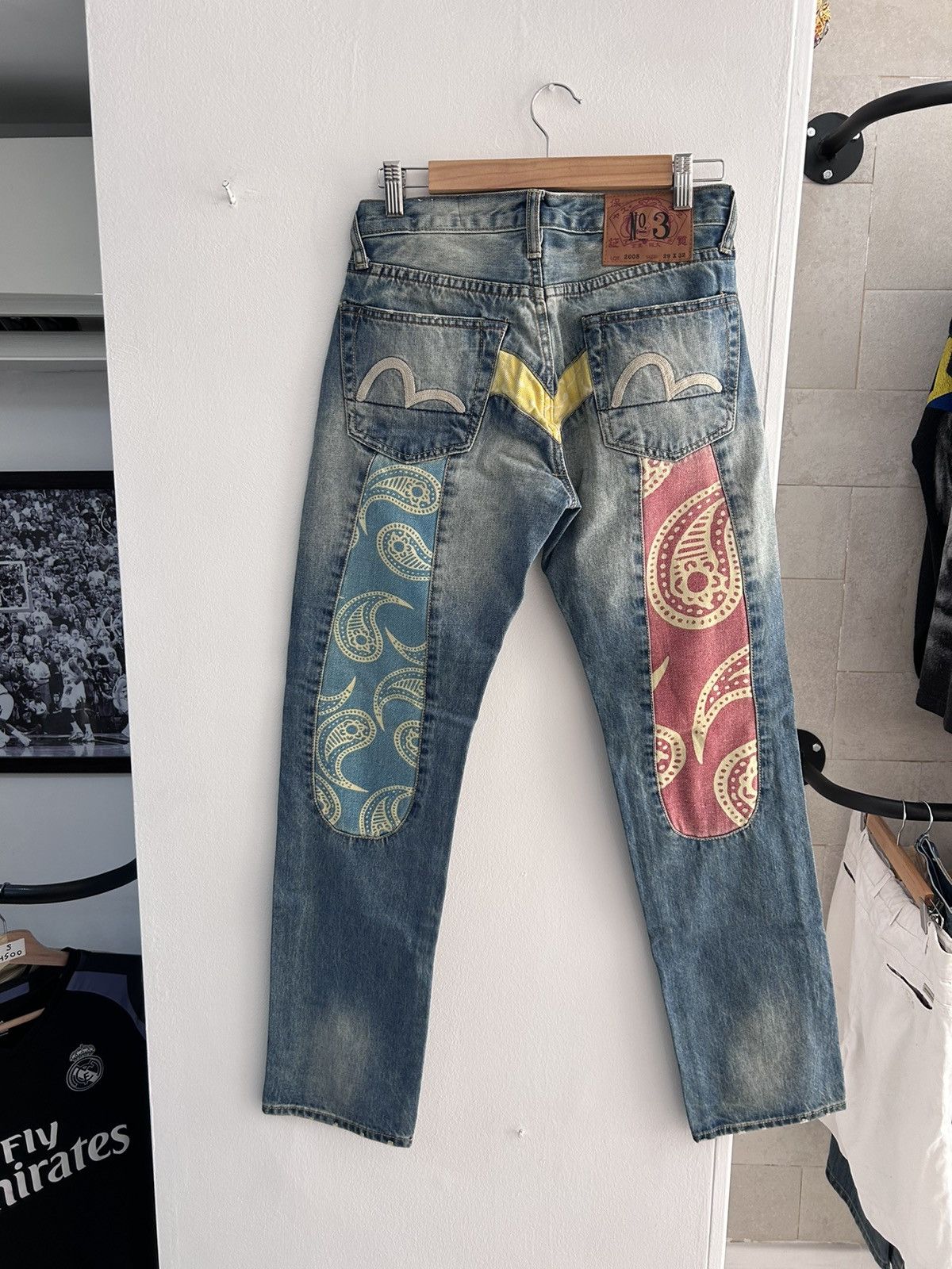 2004 Evisu beautyful Jeans Gold Dragon