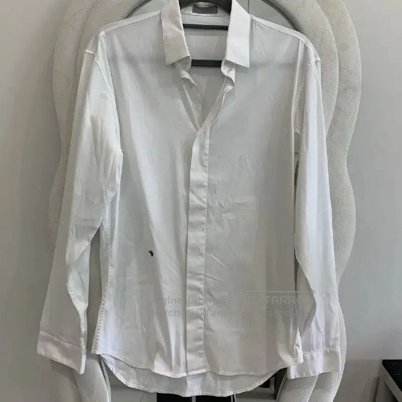 Dior Dior White Cotton Long Sleeve Shirt for Men . Size US S / EU 44-46 / 1 - 2 Thumbnail