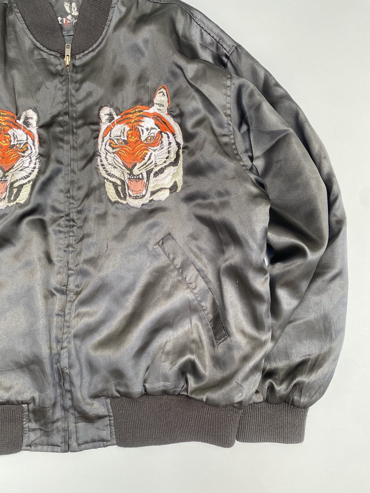 Japanese Brand 1980s Archive K. Yoshihiro Sukajan Jacket- “ Tiger” Size US L / EU 52-54 / 3 - 4 Thumbnail