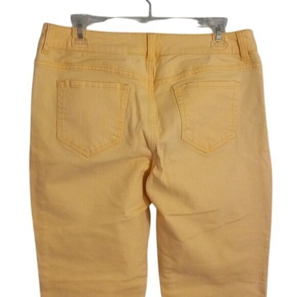 Chicos Chicos Platinum Denim Size 1.5 M Jeans Ankle Length Yel Size 33" - 7 Thumbnail
