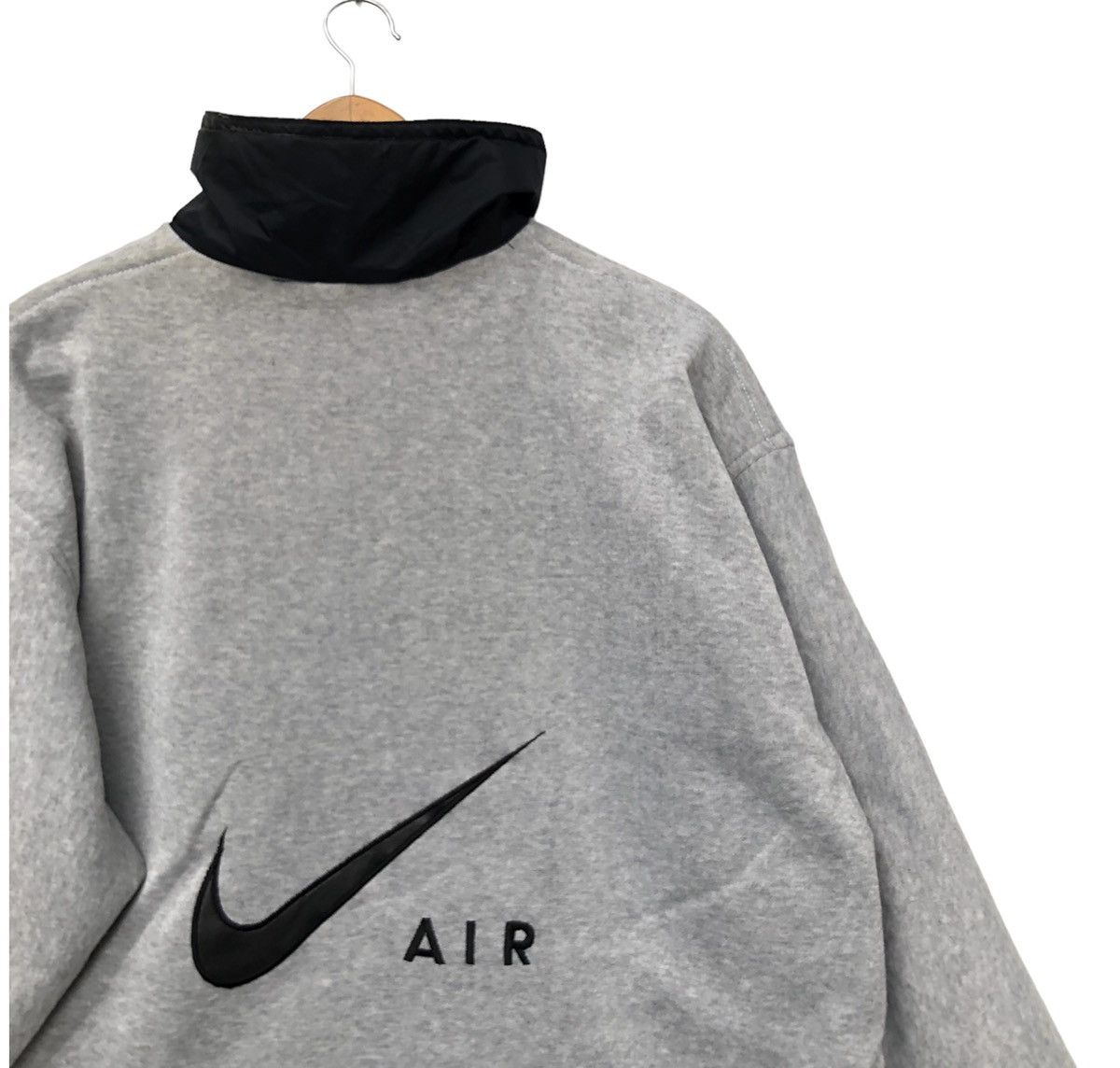 Japanese Brand Vintage 90s Nike Air Swoosh Reversible Jacket | L | Swag Size US L / EU 52-54 / 3 - 11 Thumbnail