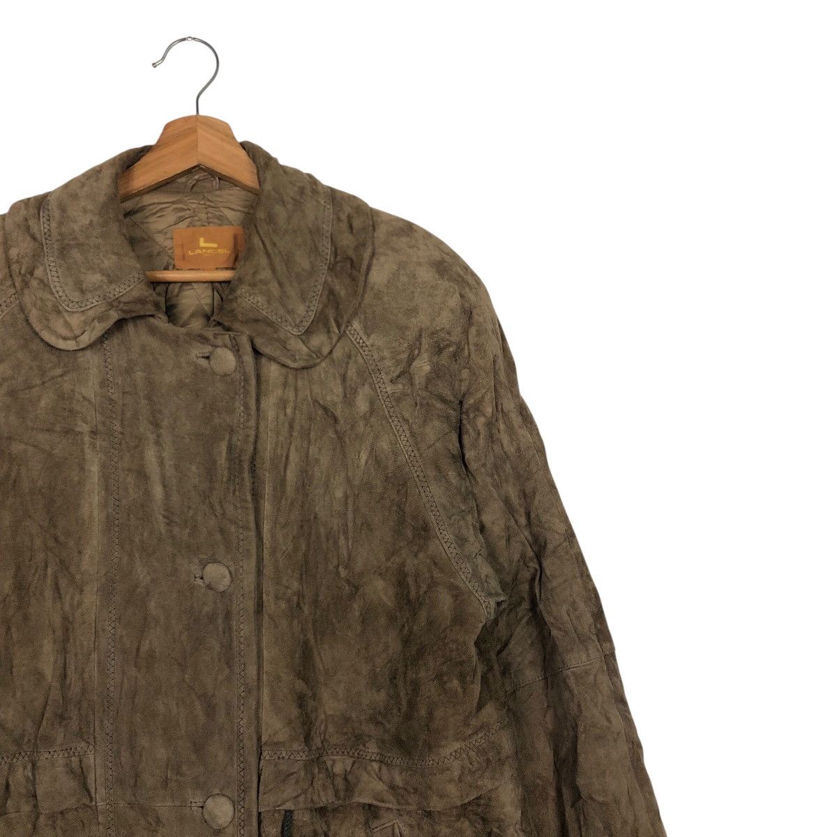 Lancel 📌Rich Brown Vintage Leather Jacket Biker Lancel Paris Size US M / EU 48-50 / 2 - 7 Thumbnail