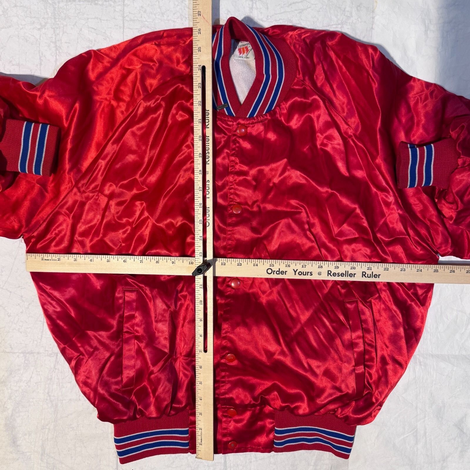 Other Vintage Nabisco Ritz Crackers Jukebox Red Satin Bomber Jacke Size US M / EU 48-50 / 2 - 6 Thumbnail