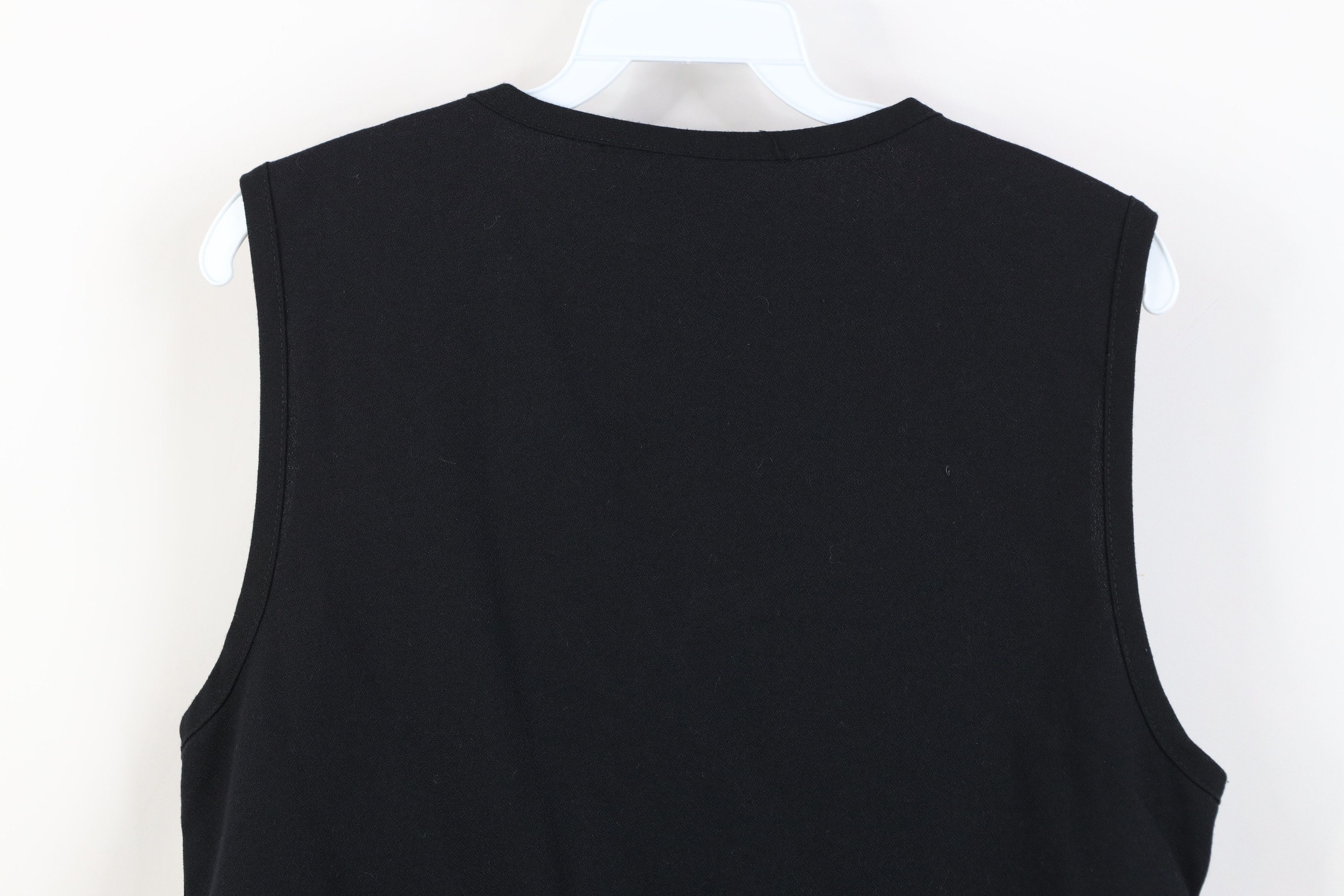 Vintage Vintage 90s Streetwear Velvet Velour Vest Jacket Black USA Size M / US 6-8 / IT 42-44 - 12 Thumbnail