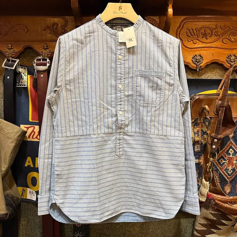RRL Ralph Lauren RRL Ralph Lauren Striped patchwork shirt Size US M / EU 48-50 / 2 - 1 Thumbnail