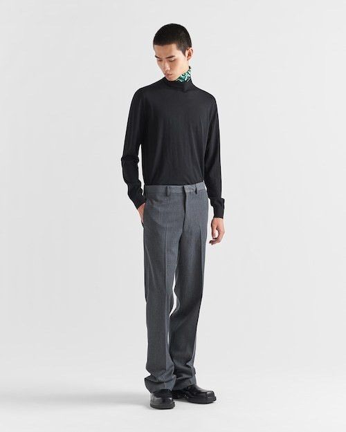 Prada o1bcso1str1025 Turtlenck Sweater in Black Size US L / EU 52-54 / 3 - 2 Thumbnail