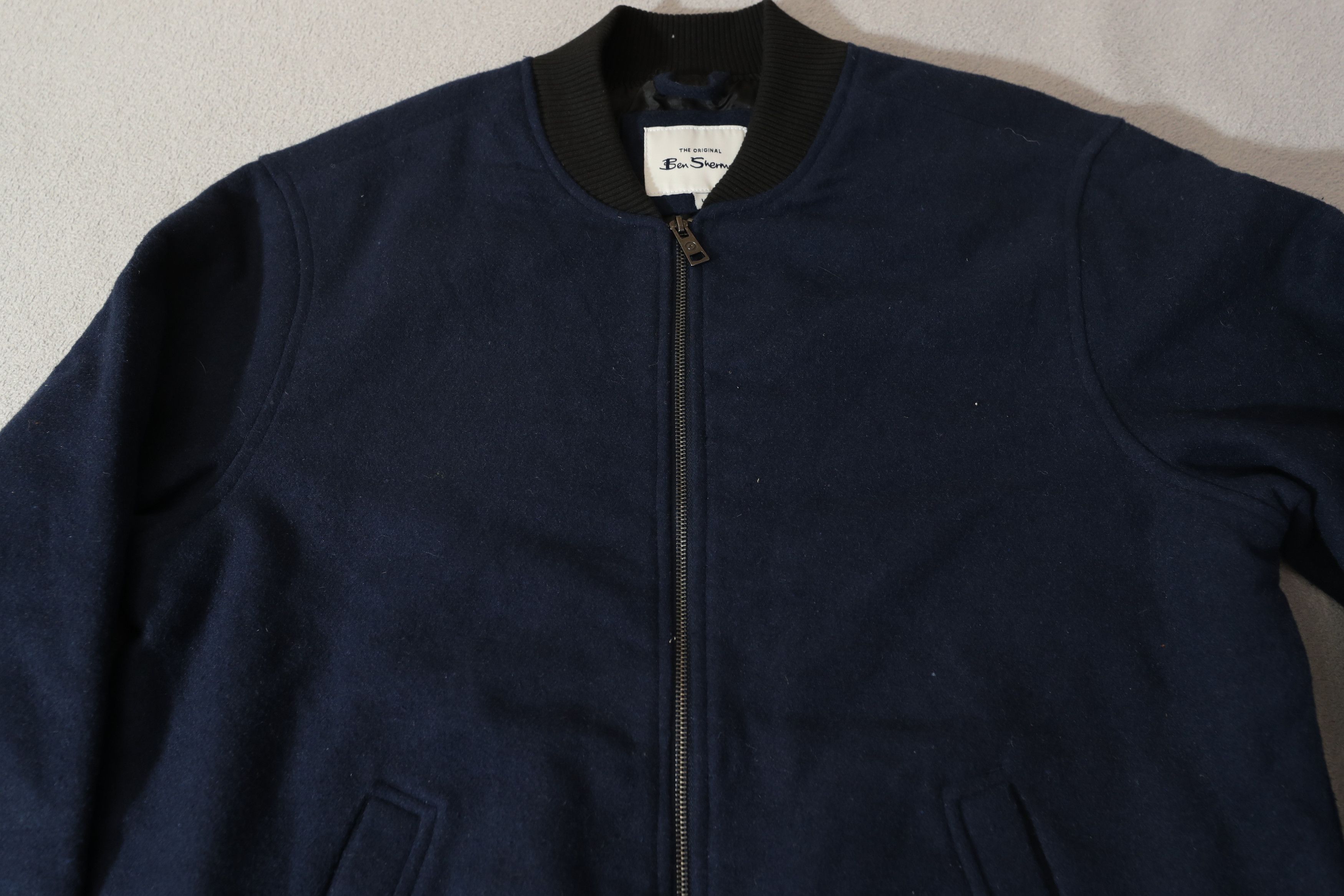 Ben Sherman Ben Sherman Faux Suede Bomber Jacket (L) Size US L / EU 52-54 / 3 - 3 Thumbnail