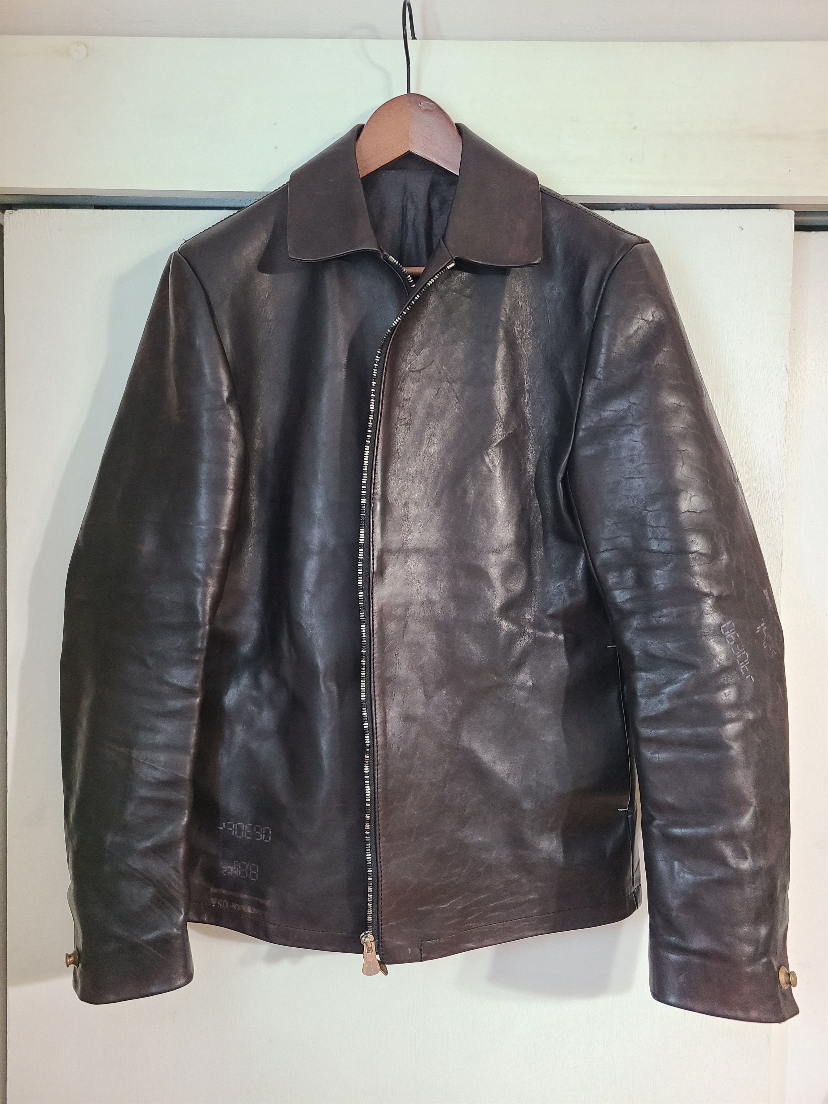 IERIB IERIB Horween Horsehide Collared Leather Jacket Size US M / EU 48-50 / 2 - 1 Thumbnail