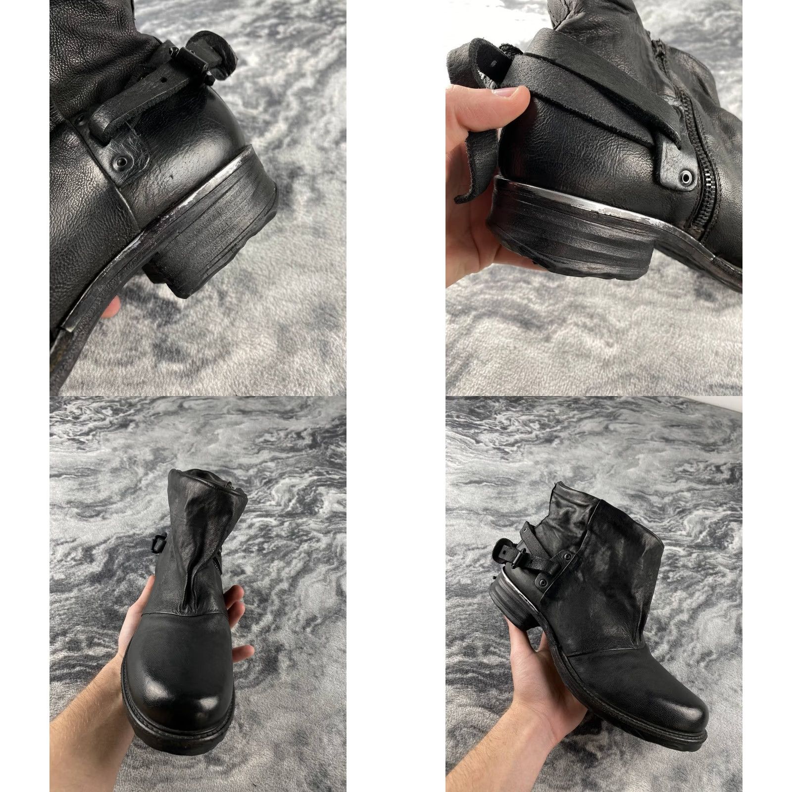 A.S.98 VINTAGE A.S. 98 Dirk Boot Men Black Leather Ankle 41 Size US 8 / EU 41 - 8 Thumbnail