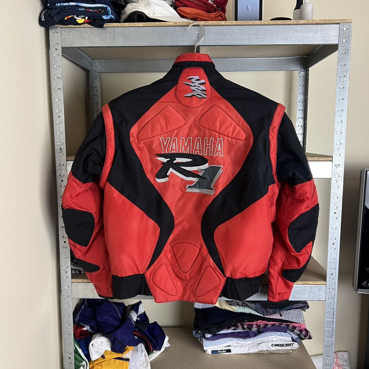 Rare! Yamaha R1 Vintage Racing Vest Jacket Big Logo 90s