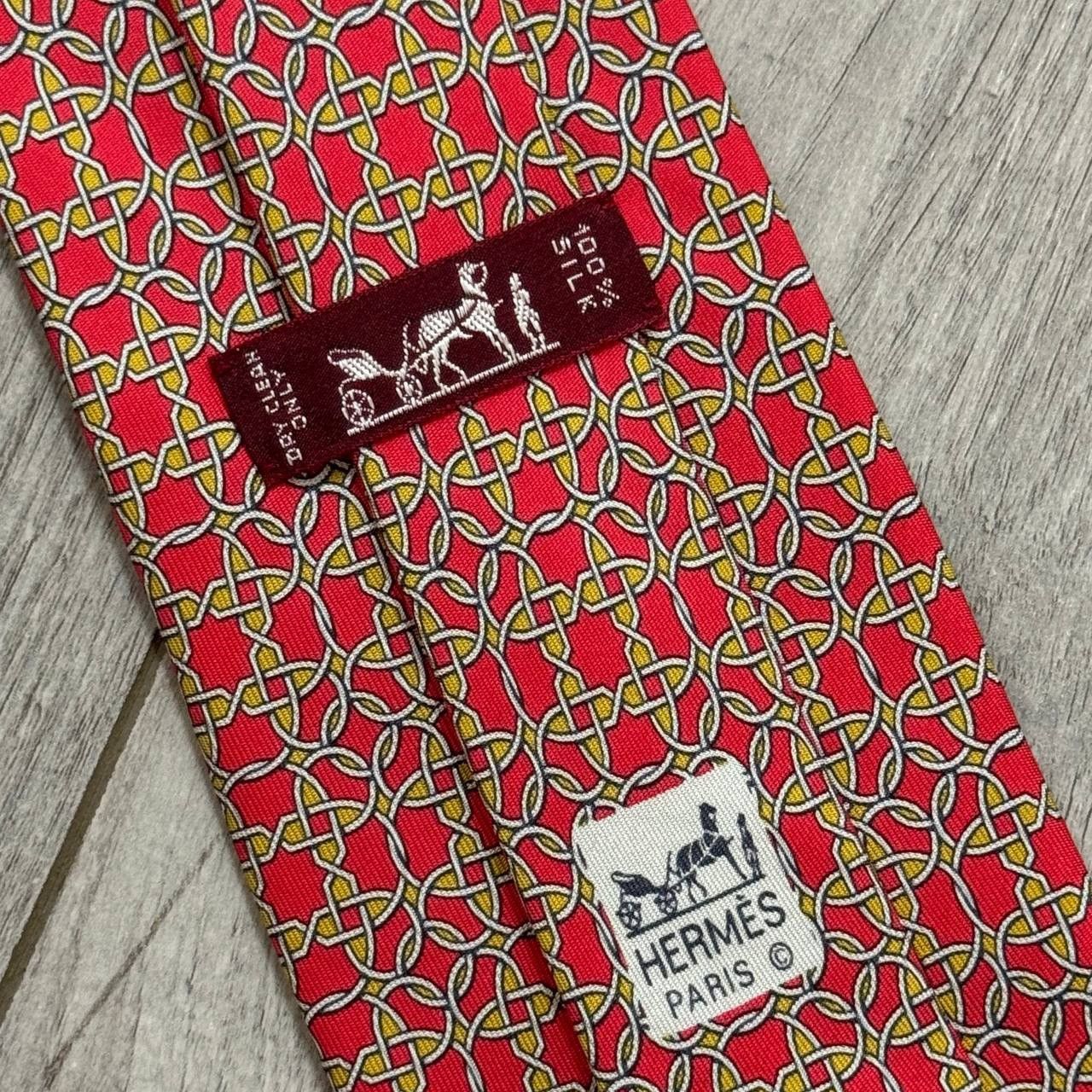 Hermes HERMES Silk Tie Size ONE SIZE - 5 Thumbnail
