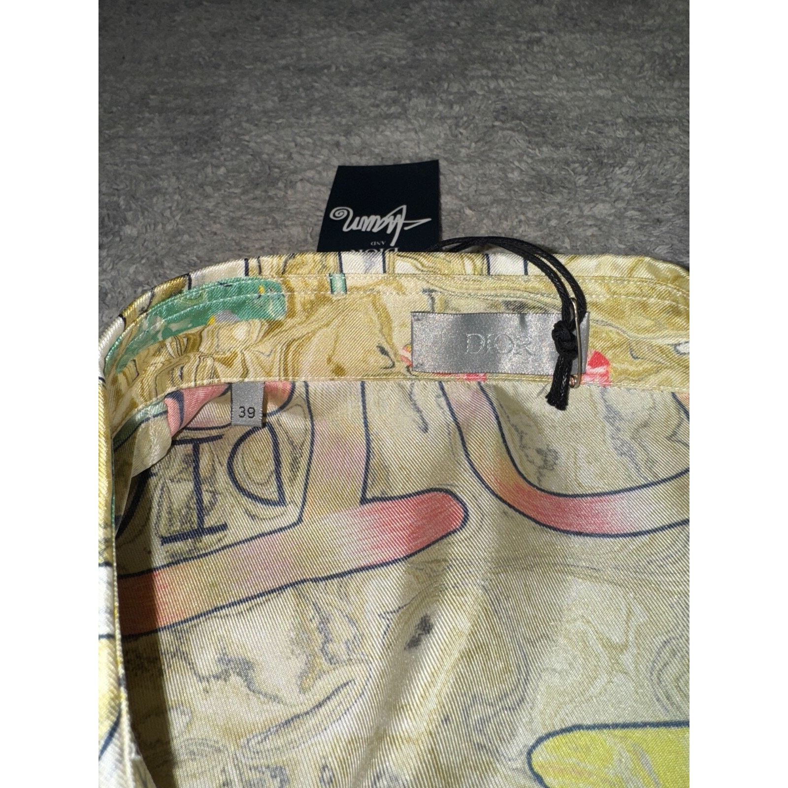 Dior Dior Shawn Stussy Silk Swirl Graffiti Logo Long Sleeve Size US M / EU 48-50 / 2 - 9 Thumbnail
