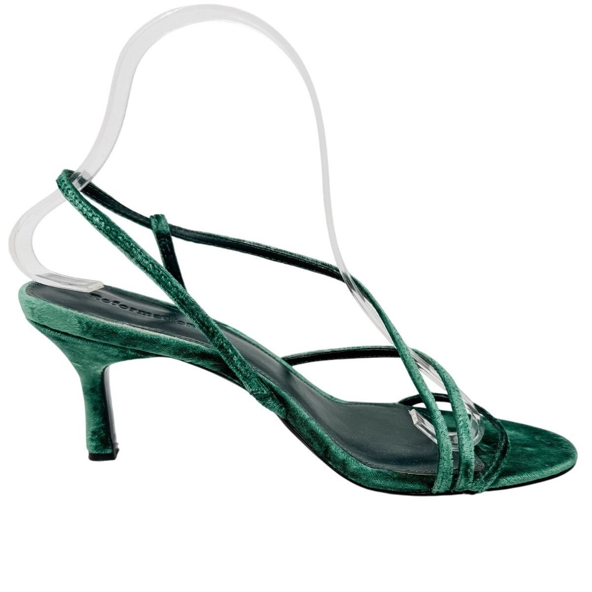 Reformation Reformation Marylou Velvet Slingback Sandals green size 7.5 Size US 7.5 / IT 37.5 - 9 Thumbnail