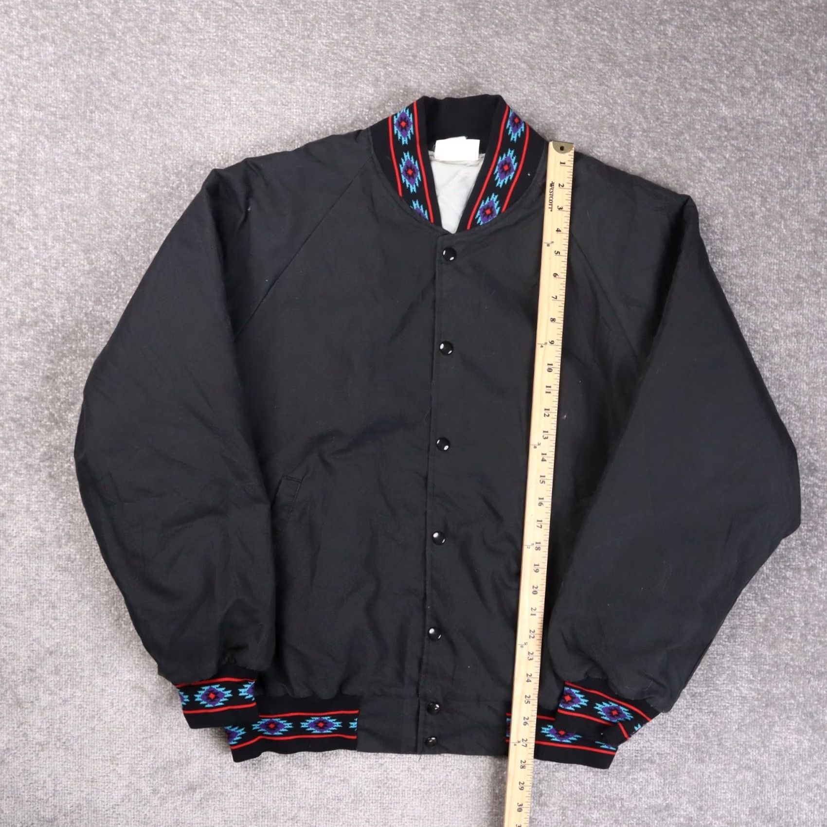 Vintage VINTAGE Black Satin/Smooth Button Jacket 2XL Mens Size US XXL / EU 58 / 5 - 4 Thumbnail