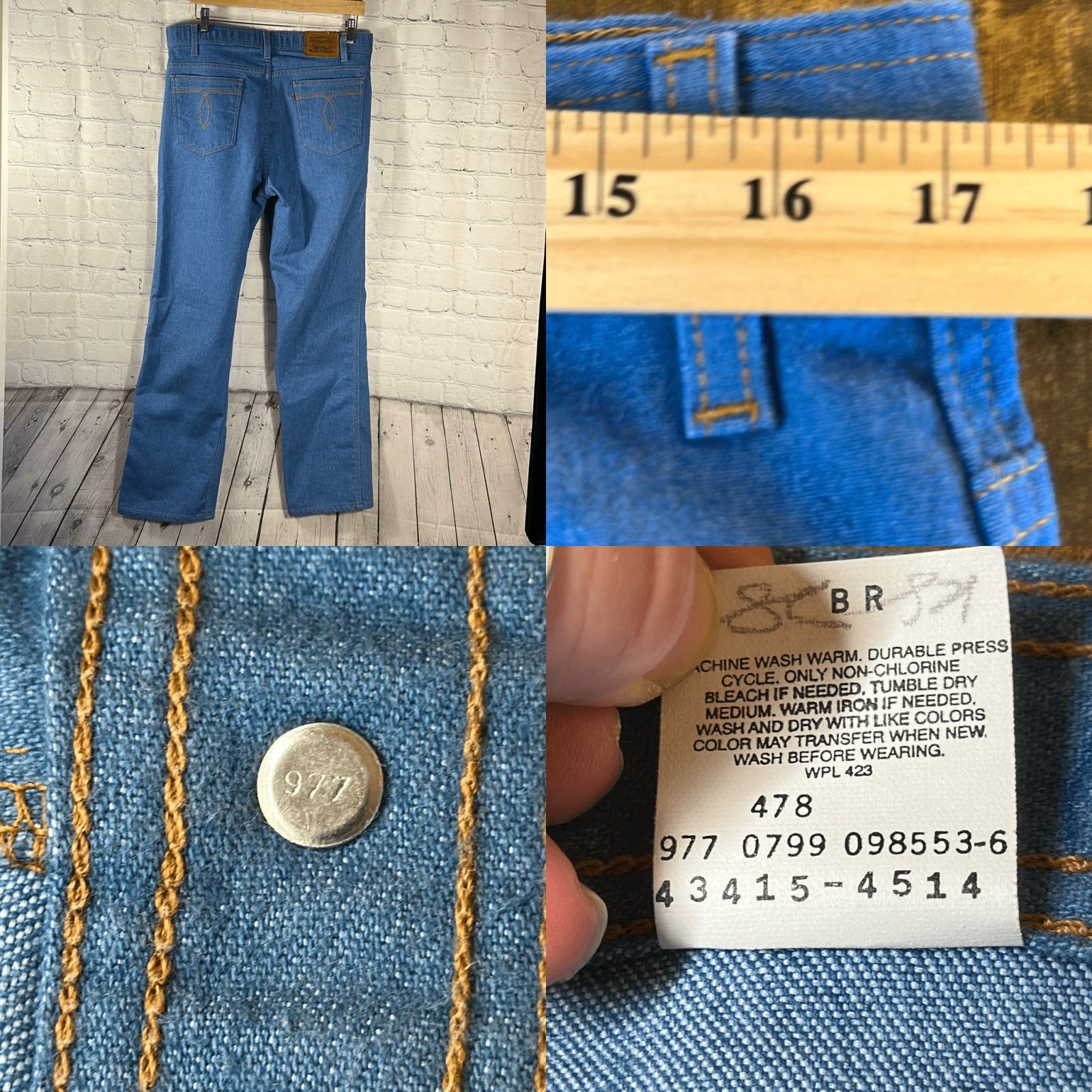 Levi's VINTAGE Levi's Jeans Bootcut Mens 36 32 Light Wash Blue Denim 90s Brown Tab Size US 36 / EU 52 - 8 Thumbnail