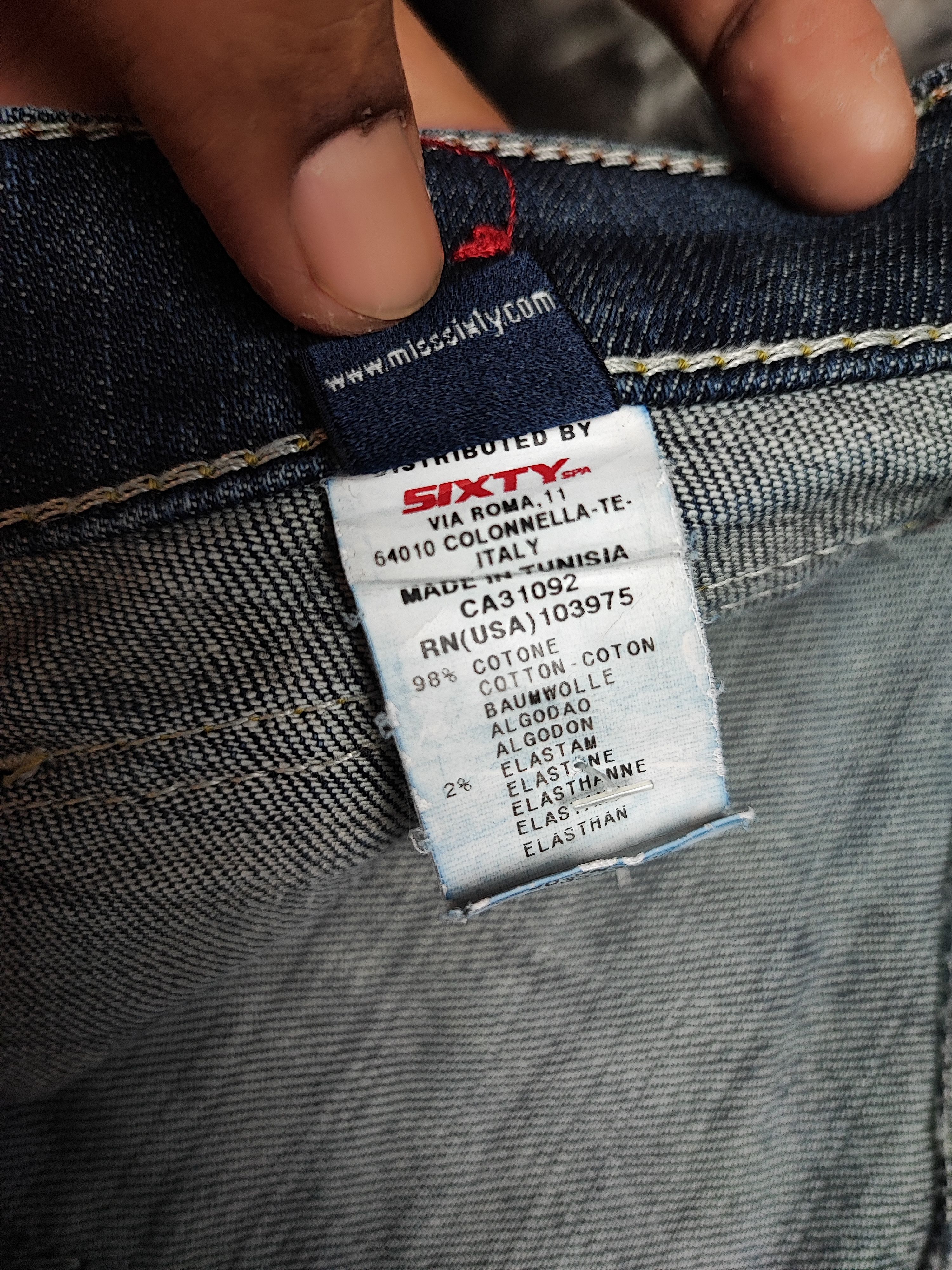 Miss Sixty Vintage 00's Y2K Miss Sixty Jeans Big Ty Distressed Low Rise Size 30" / US 8 / IT 44 - 10 Thumbnail