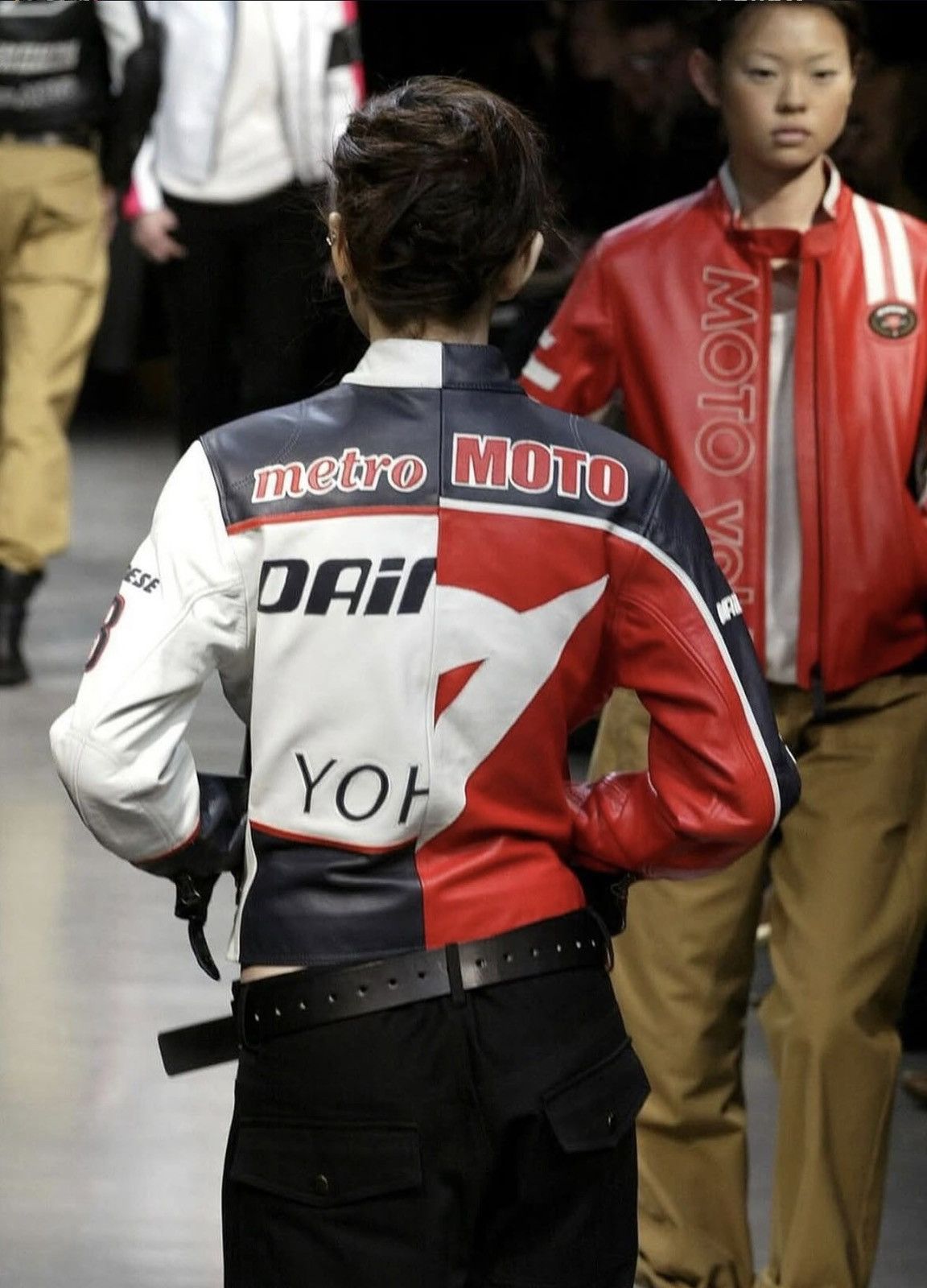 Yohji Yamamoto AW04 Y’s x Dianese Metro Moto Split Leather Racer Jckt Size US XXS / EU 40 - 5 Thumbnail