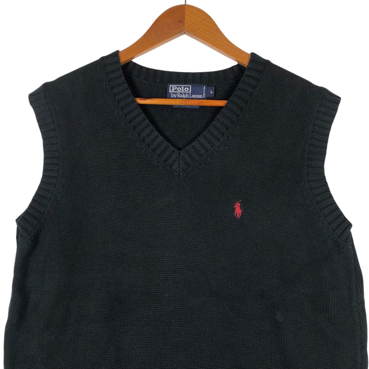 Polo Ralph Lauren POLO RALPH LAUREN Red Pony Sleeveless Knit Sweater Size US L / EU 52-54 / 3 - 2 Thumbnail
