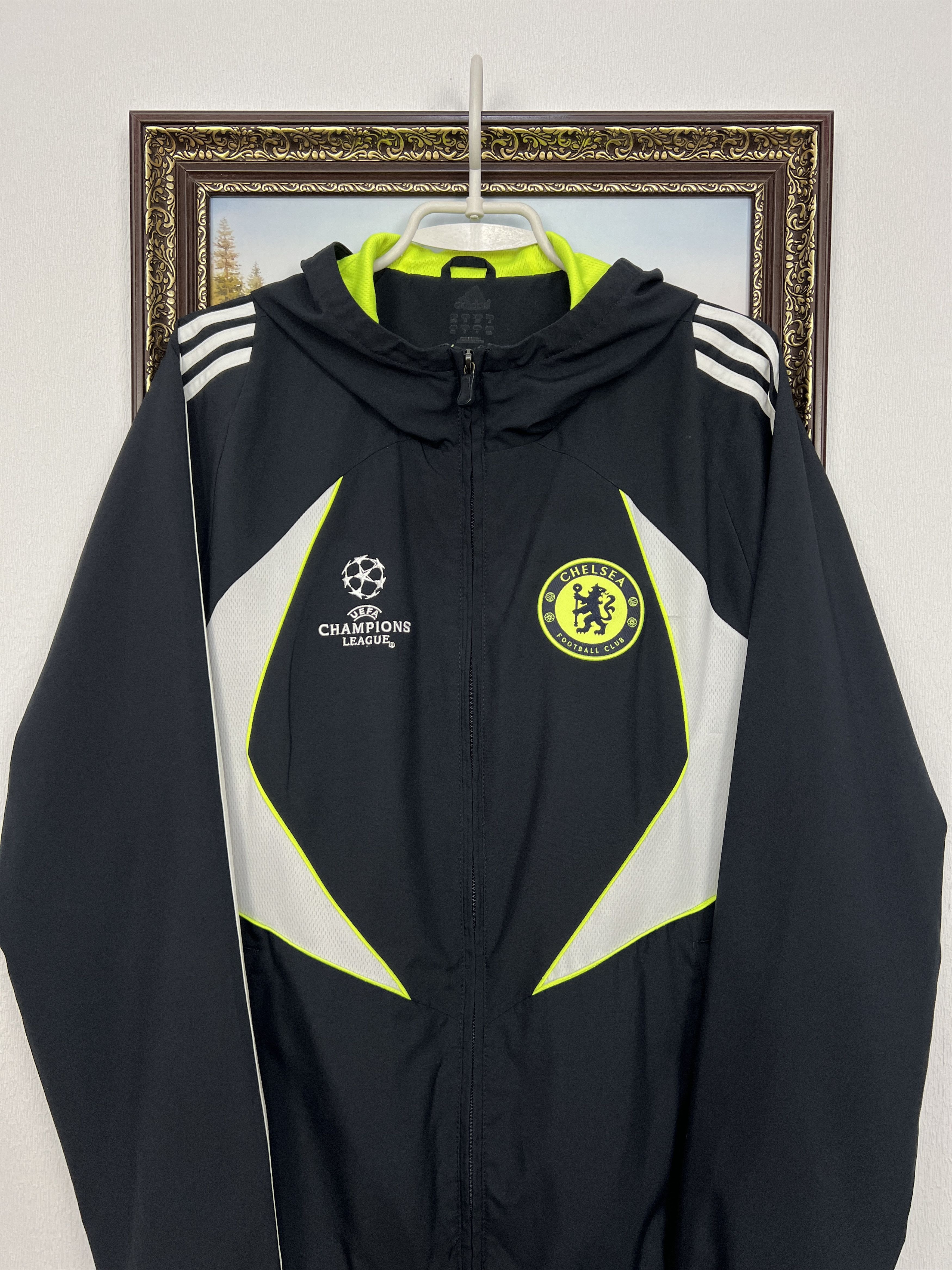 Adidas Vintage Adidas Chelsea Football Jacket Hooded Soccer Size US L / EU 52-54 / 3 - 2 Thumbnail