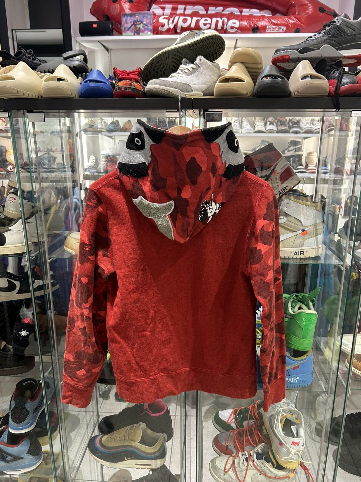 Bape Bape Panda Full Zip Hoodie Red Size US S / EU 44-46 / 1 - 5 Thumbnail