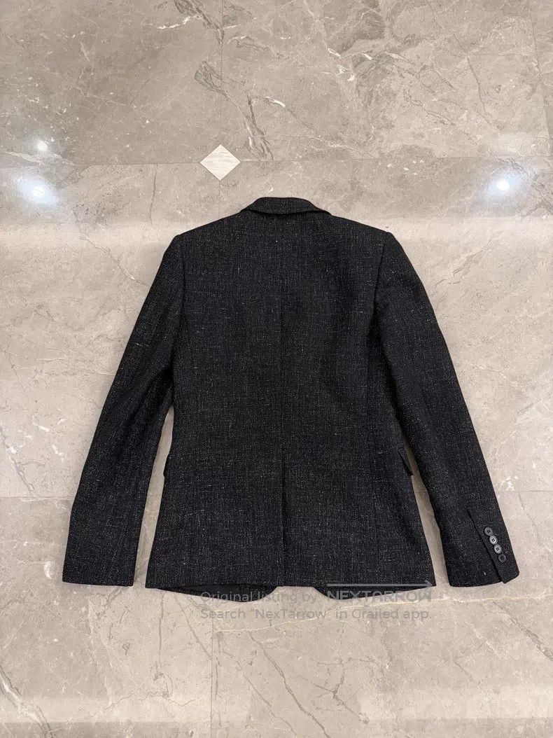 Saint Laurent Paris Saint Laurent Paris Black Wool and Linen Blended Suit Size US S / EU 44-46 / 1 - 7 Thumbnail