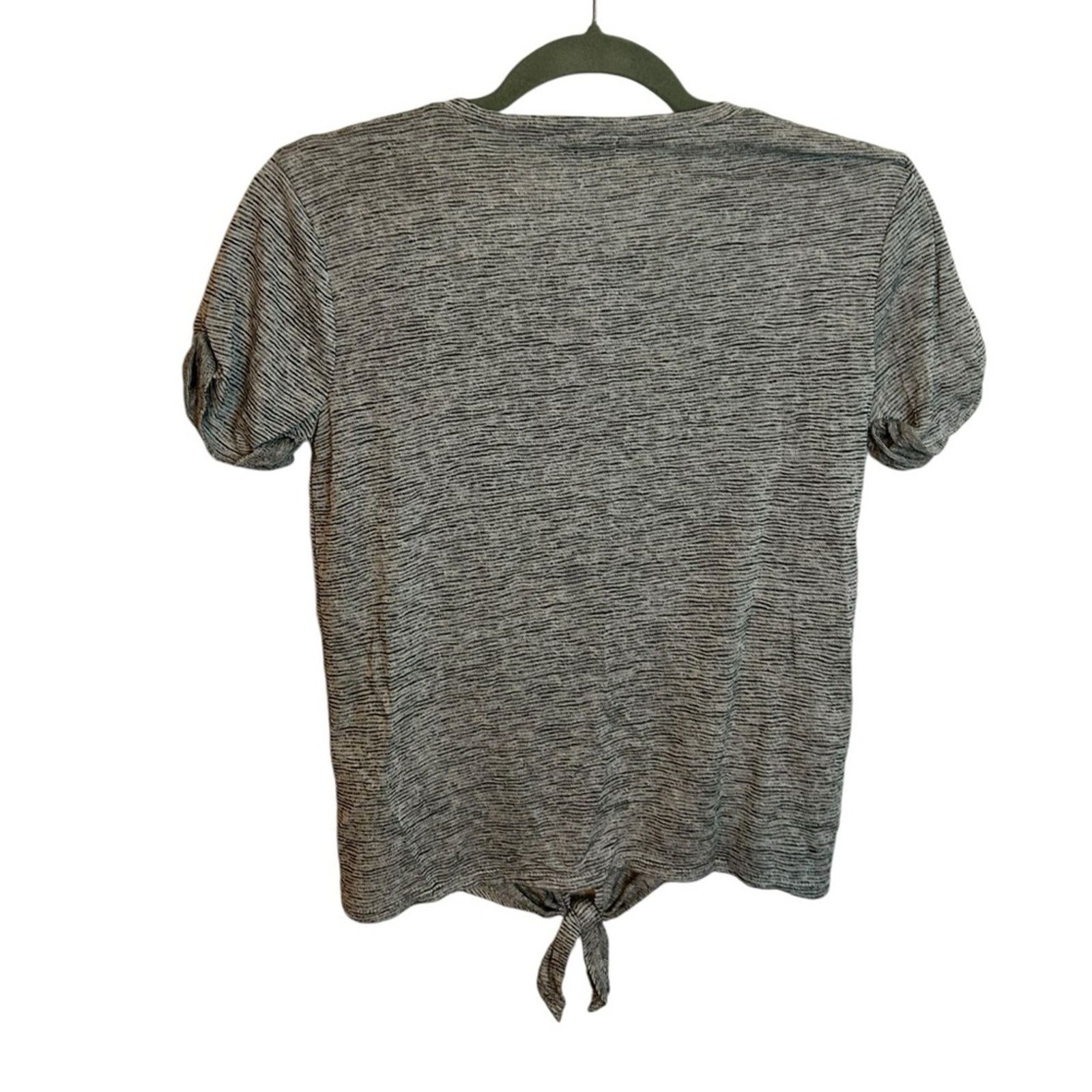 J.Crew J.Crew Space Dye Tie Waist Pocket Tee Size XS / US 0-2 / IT 36-38 - 2 Thumbnail