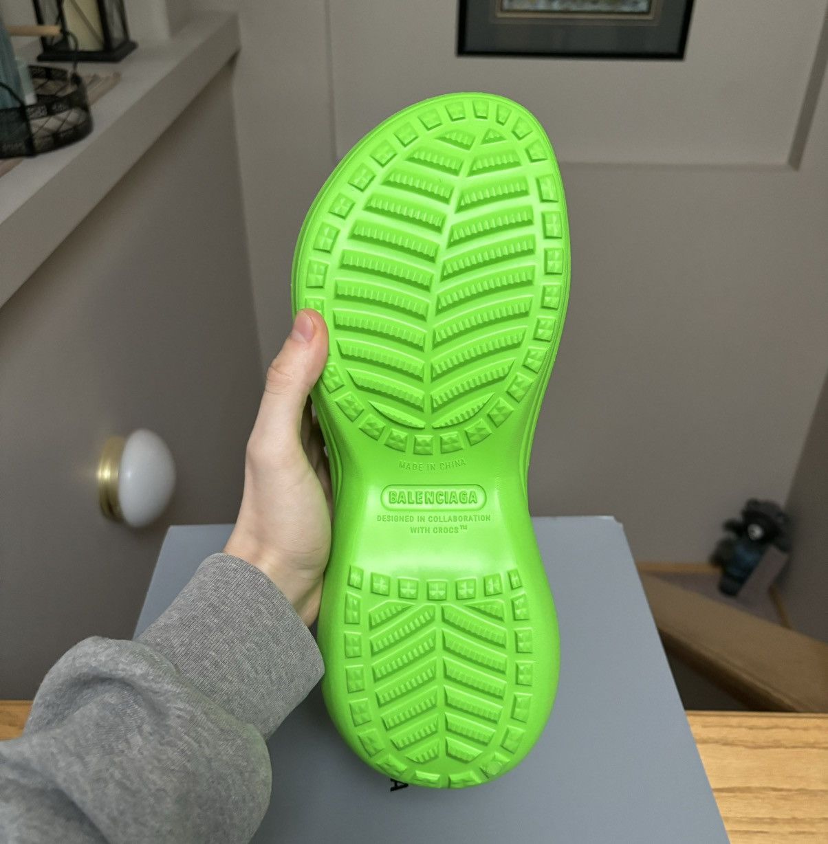 Balenciaga Balenciaga x Crocs Green Pool Slides Size US 10 / EU 43 - 5 Thumbnail