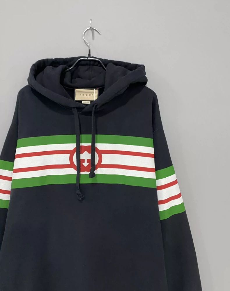 Gucci Gucci Classic contrast striped sweatshirt 2502-Nextarrow Size US XL / EU 56 / 4 - 2 Thumbnail