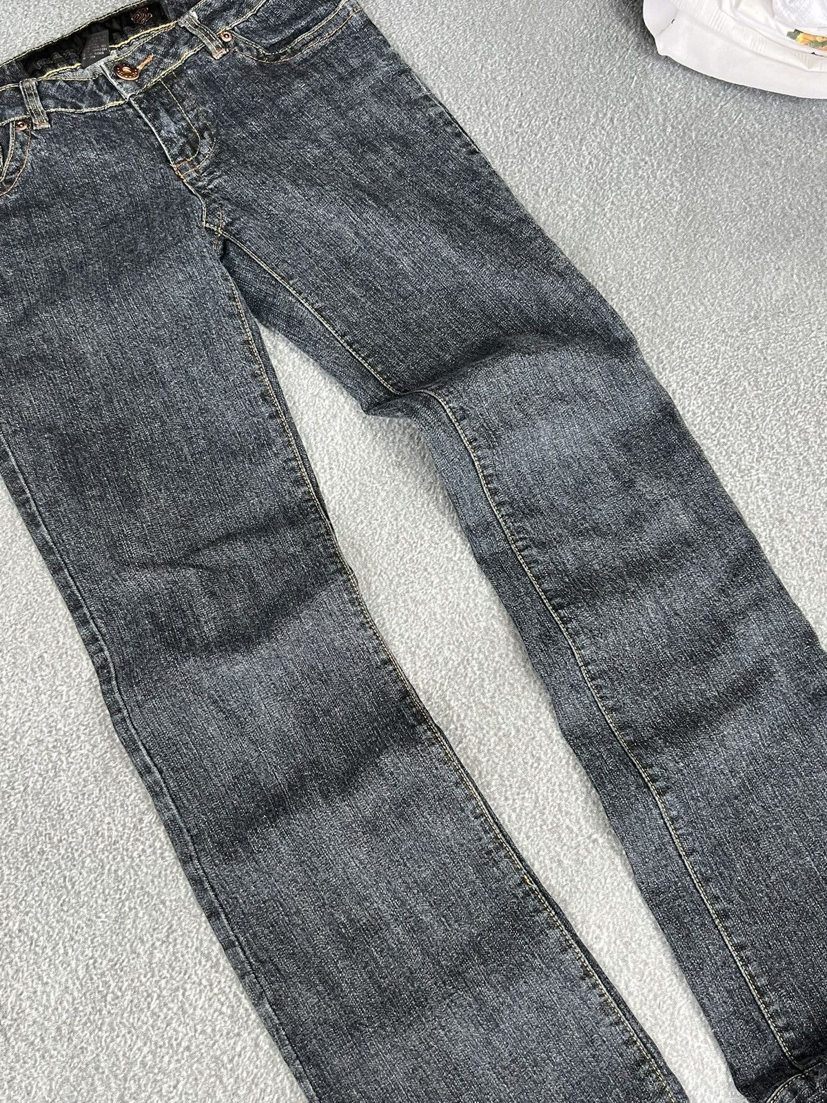 Rocawear Rocawear Women Denim Jeans 3/4 Flare Bootcut Low Rise Casual Size 27" / US 4 / IT 40 - 4 Thumbnail