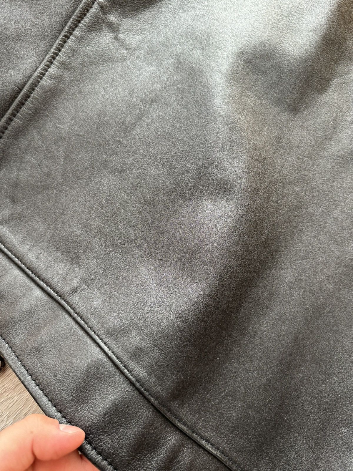 Levi's VINTAGE 90s LEVIS HEAVY LEATHER JACKET Size US M / EU 48-50 / 2 - 14 Thumbnail