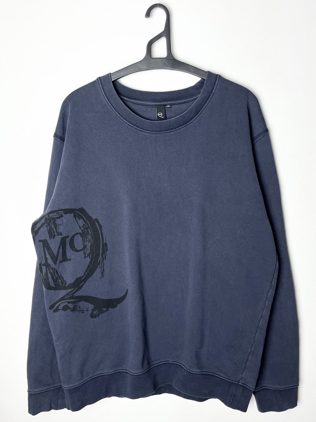 Alexander McQueen Alexander McQueen MCQ Dark Blue Crewneck Logo Sweatshirt Size US XL / EU 56 / 4 - 1 Thumbnail