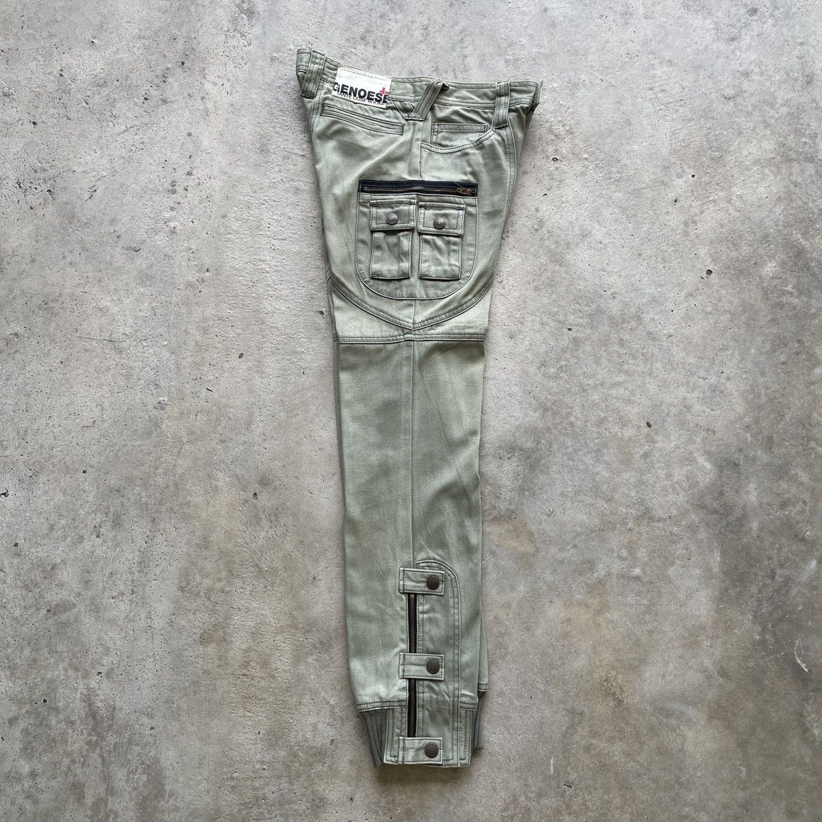 Japanese Brand Vintage Genoese Japan Faded Cargo Tactical Jogger Pants RARE Size US 28 / EU 44 - 4 Thumbnail
