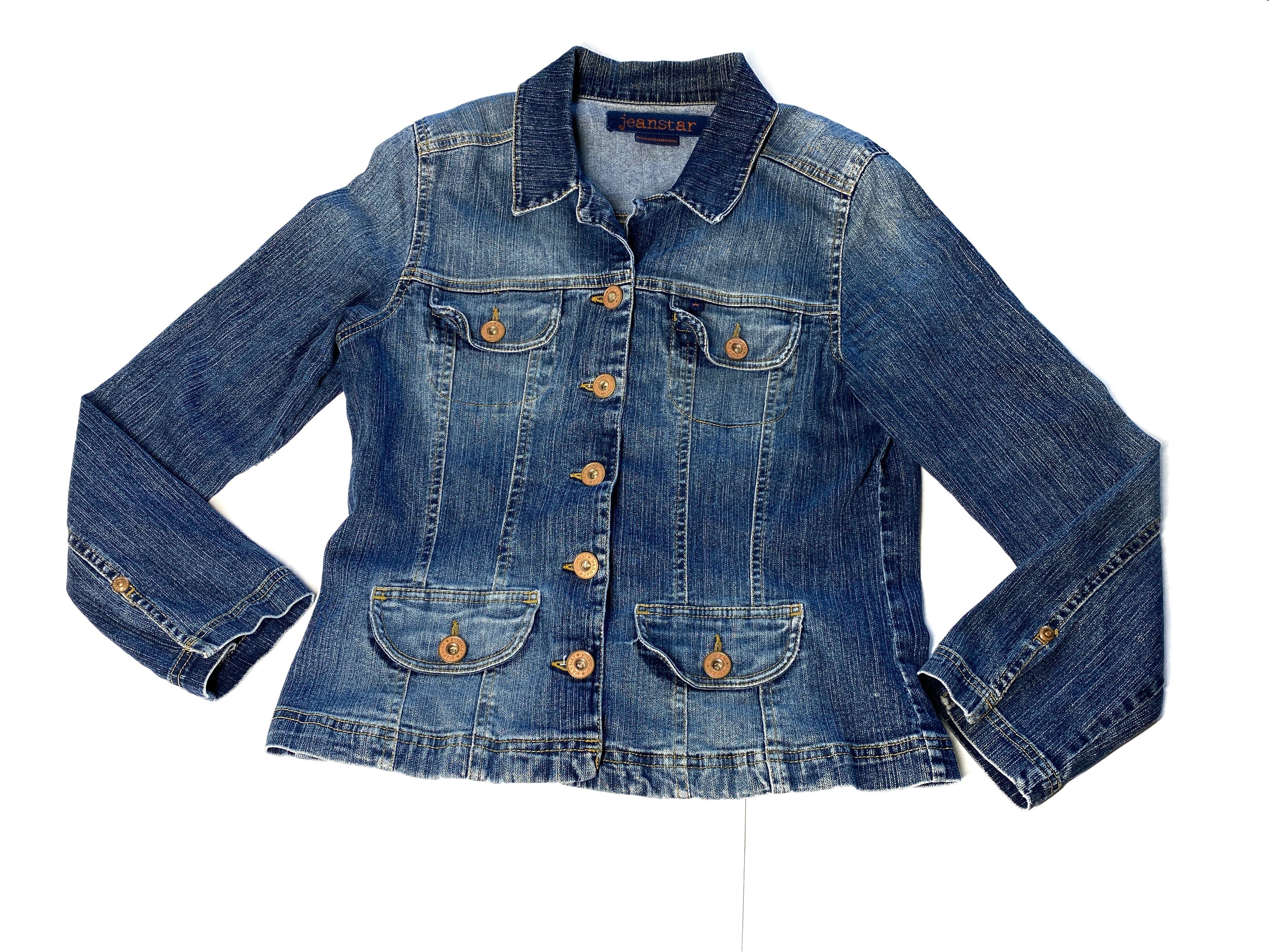 Other Woman casual denim jean blue distressed jacket blaizer L Size L / US 10 / IT 46 - 1 Thumbnail