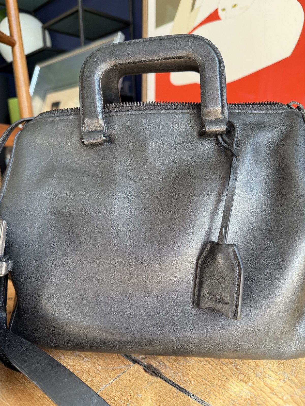 3.1 Phillip Lim Phillip Lim Black Leather Doctors Bag Size ONE SIZE - 7 Thumbnail
