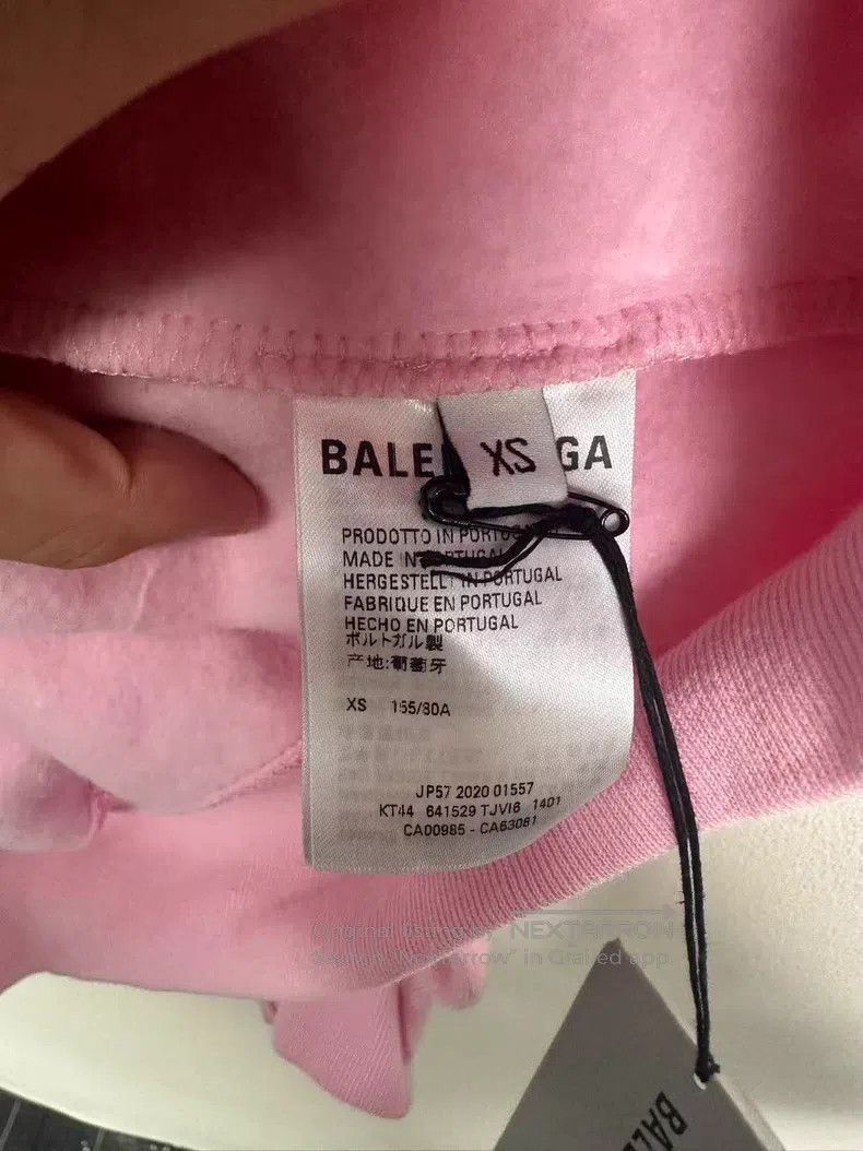 Balenciaga Balenciaga Multi-language Pink Hoodie Size US XS / EU 42 / 0 - 4 Thumbnail