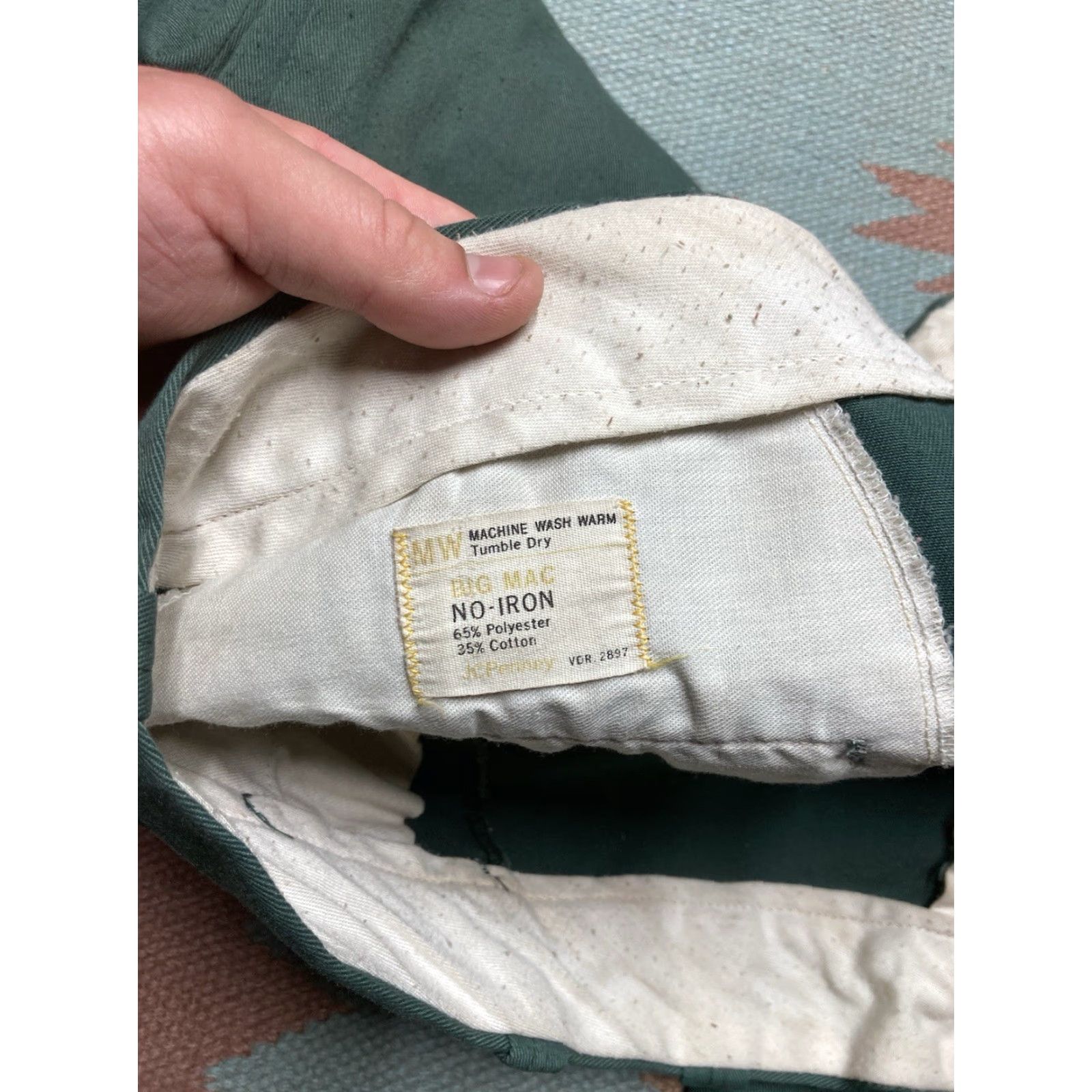 Vintage **VINTAGE 1970S BIG MAC CHINO WORK PANTS GREEN REGULAR 43X31.5** User: Vintage 1970s Big Mac Chino Work Pants Green Regular 43X31.5 Size US 43 - 5 Thumbnail