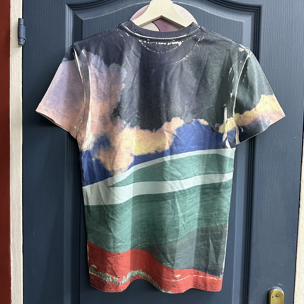 Designer × Sportmax Sportmax SS21 x Franco Fontana painted T-shirt rare designer Size M / US 6-8 / IT 42-44 - 2 Thumbnail