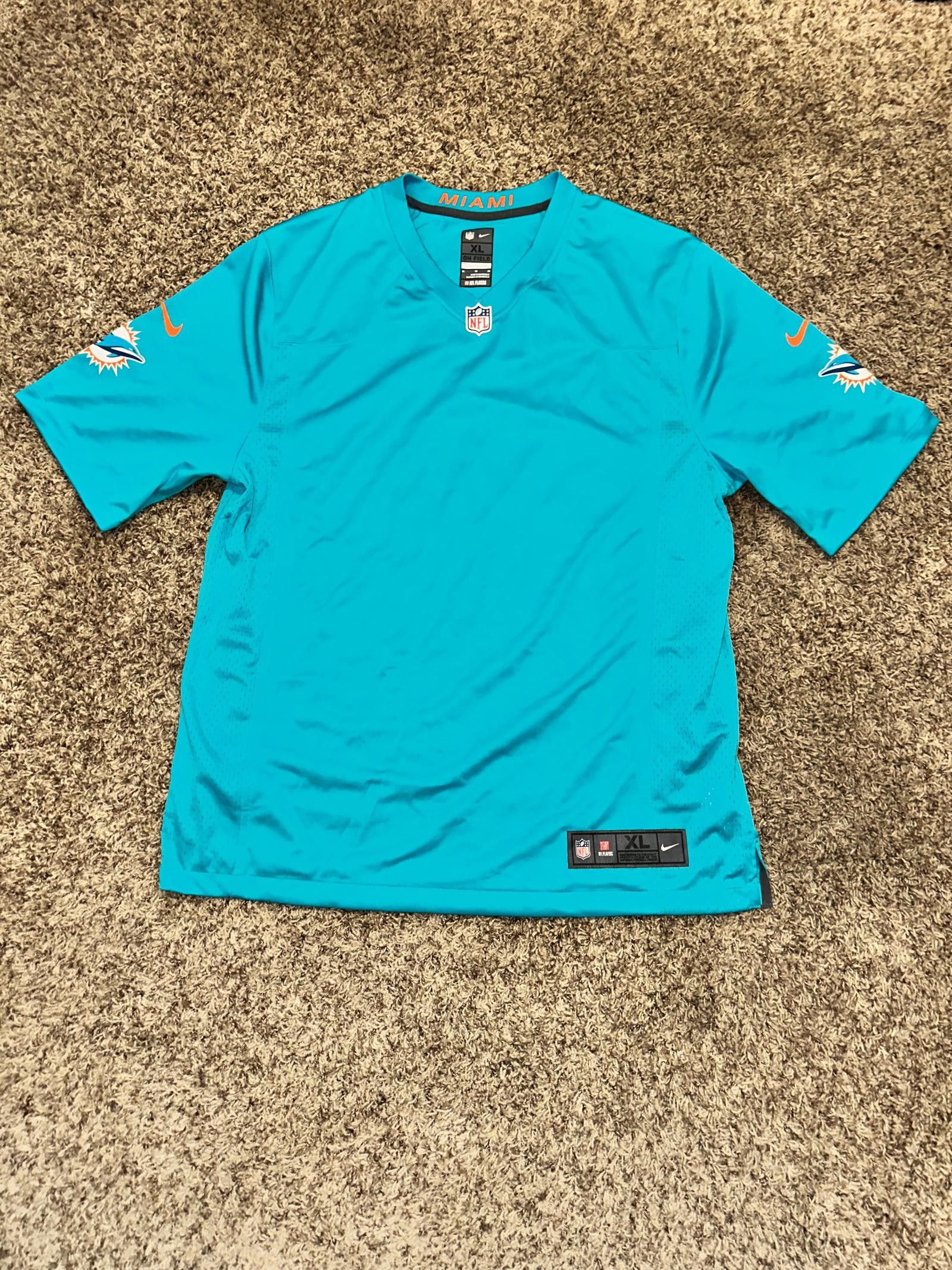 image of Nike Nfl Miami Dolphins Blank Untouchable Elite Aqua Jersey in Blue, Men's (Size XL)