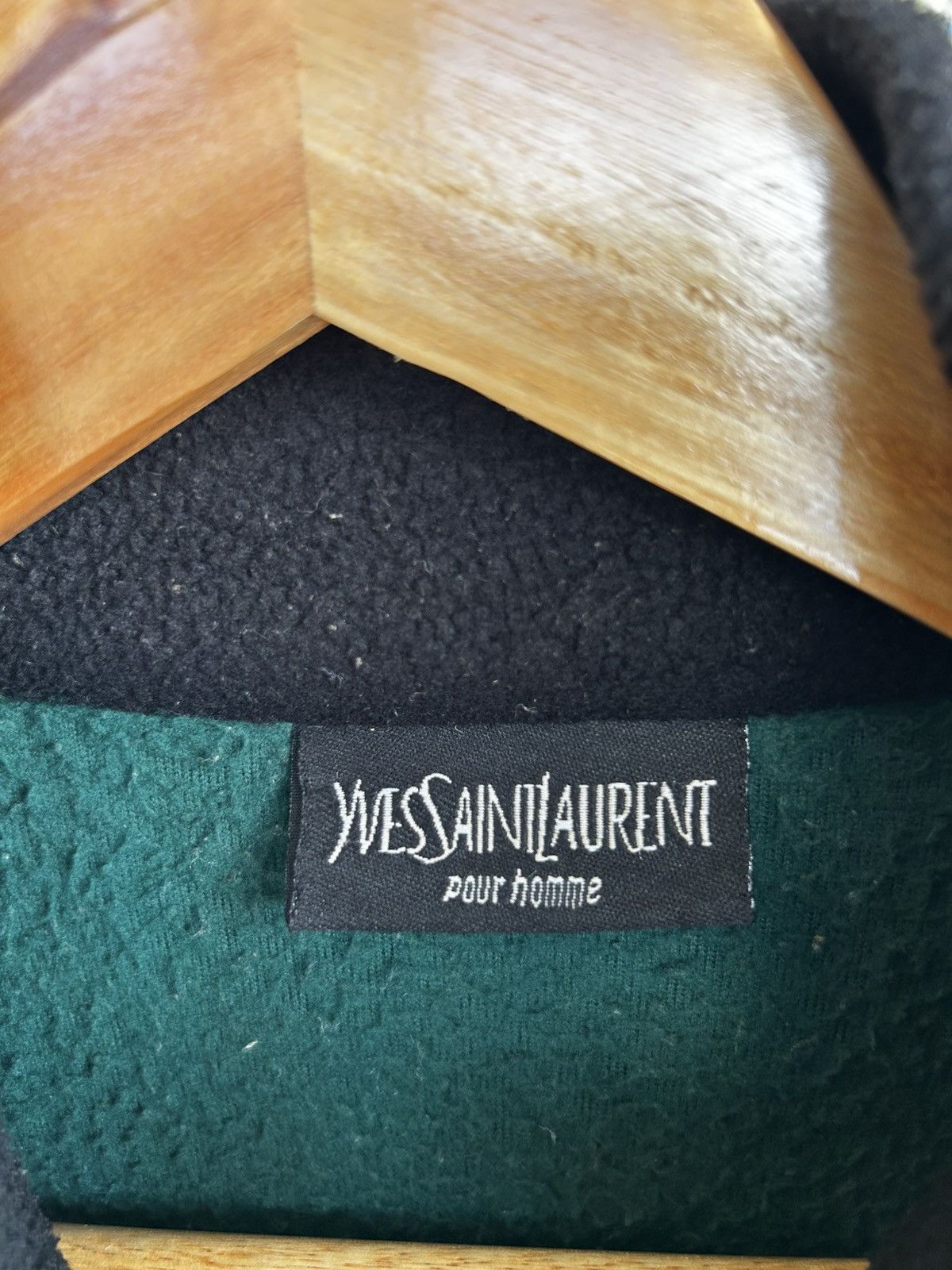 Yves Saint Laurent Vintage YSL Multicolour Big Logo Fleece Size US L / EU 52-54 / 3 - 10 Thumbnail