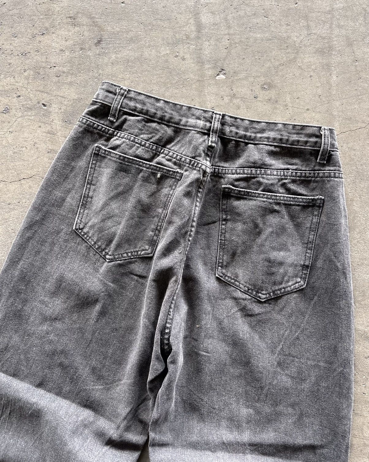 If Six Was Nine OCY Jeans Washed Black Denim Baggy Jeans Size US 30 / EU 46 - 5 Thumbnail