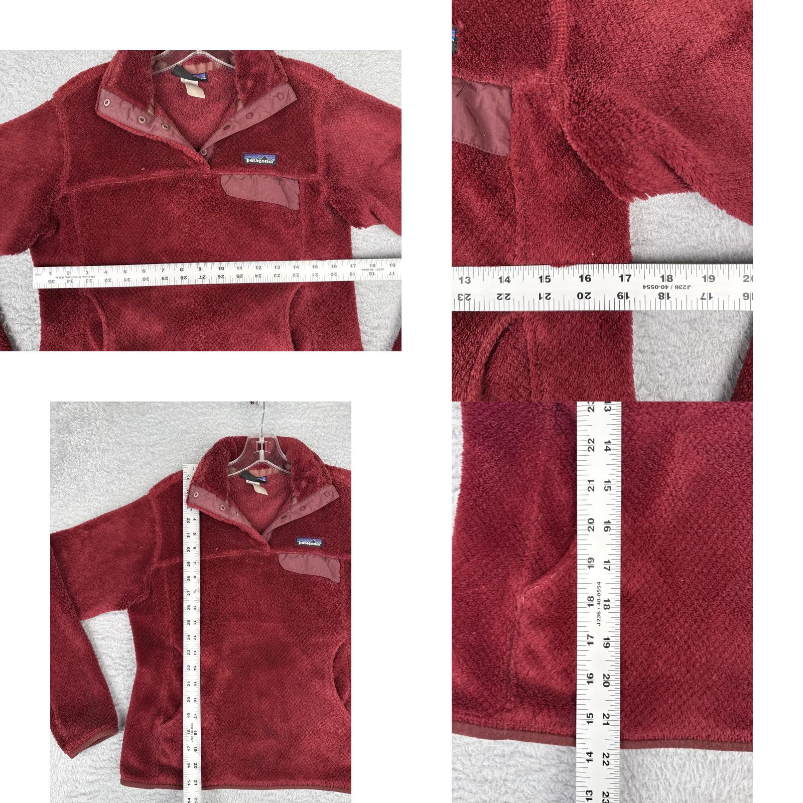 Patagonia Patagonia Jacket Womens Medium Red Fleece Snap Pullover Pockets Outdoor Hiking Size M / US 6-8 / IT 42-44 - 8 Thumbnail