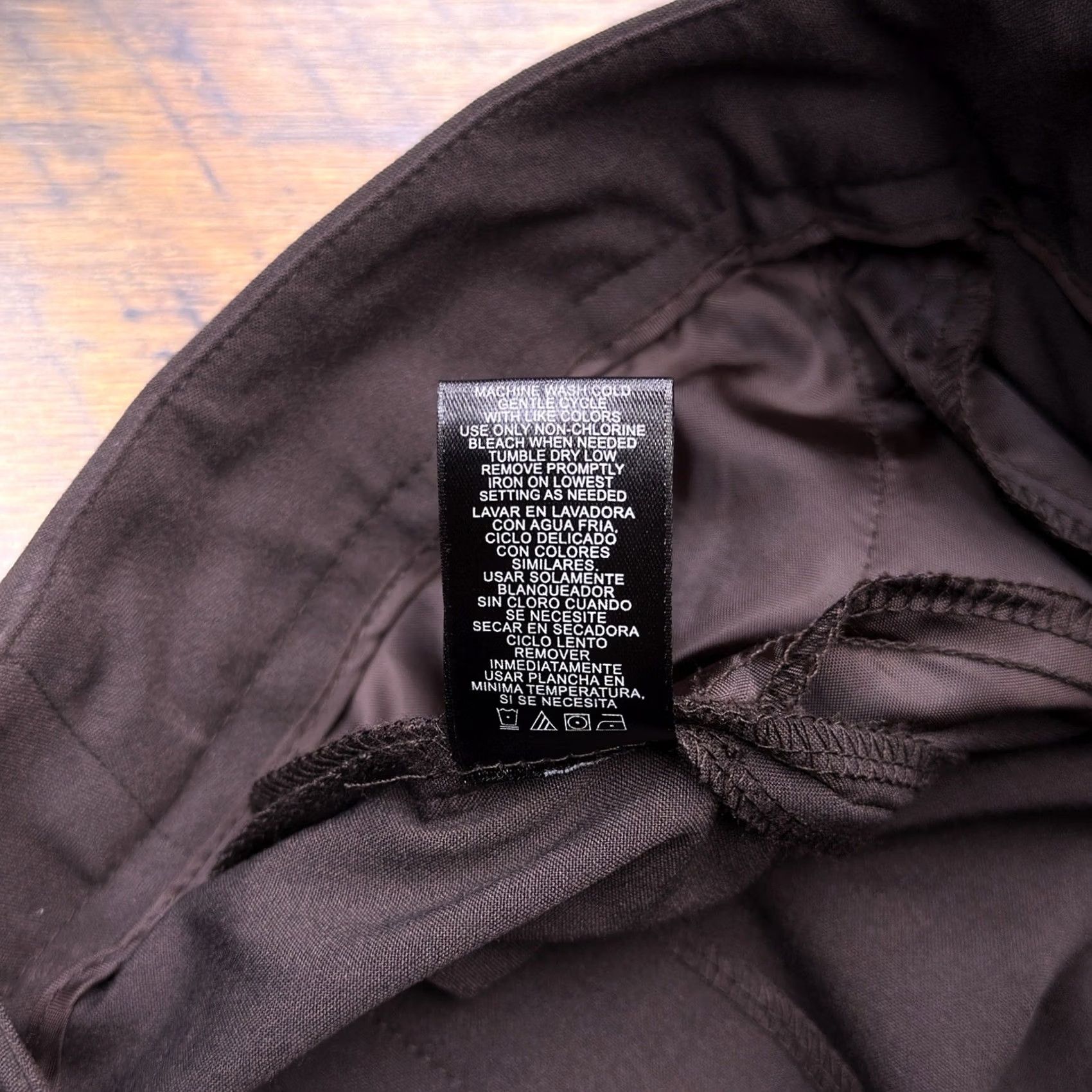 Nicole Miller Nicole Miller Pants Womens 6 Dark Chocolate Easy Care Essential Perfect Fit New Size 28" / US 6 / IT 42 - 6 Thumbnail
