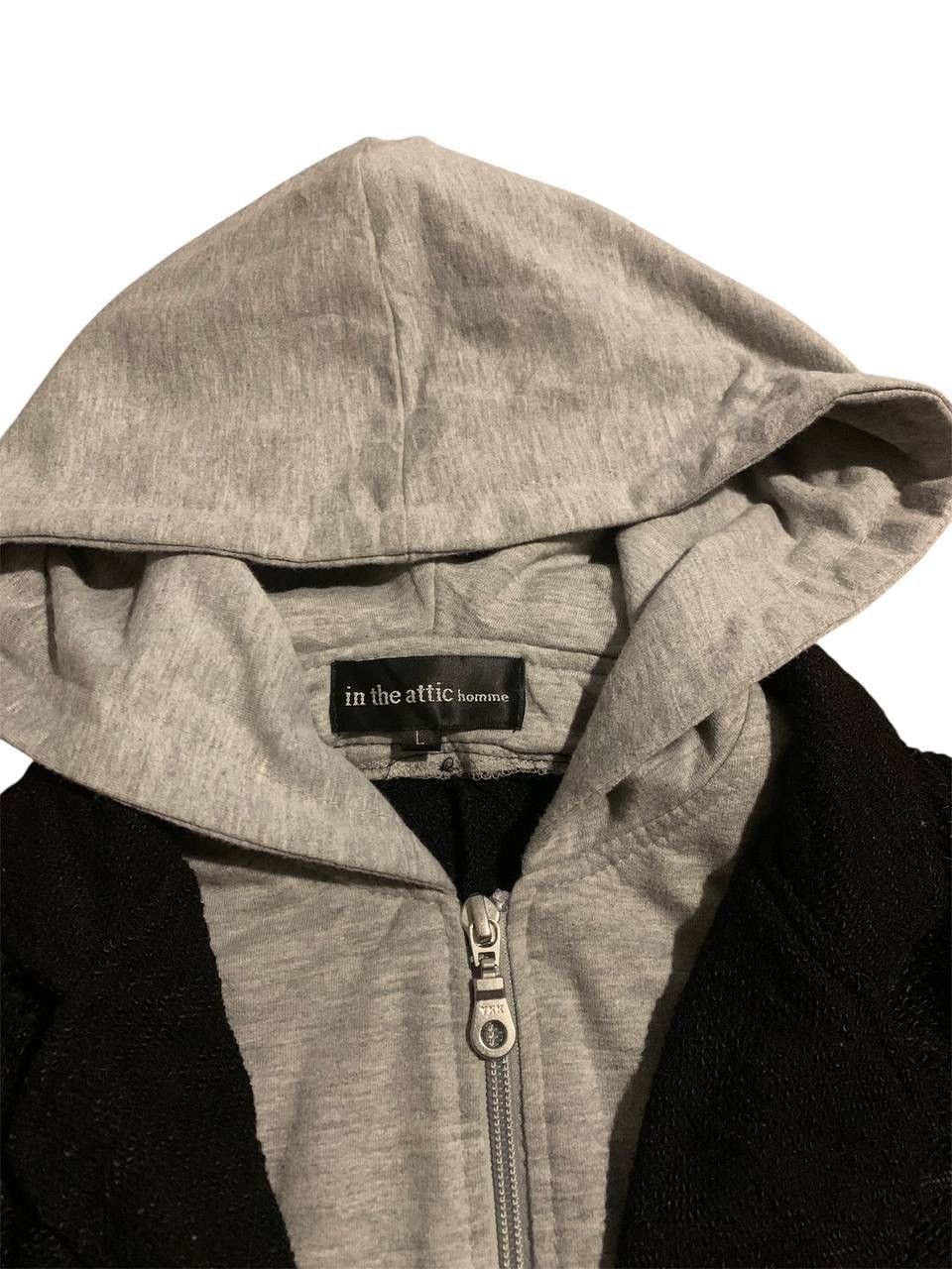 In The Attic In The Attic Black Knit Cardigan with Gray Hoodie Insert Size US L / EU 52-54 / 3 - 7 Thumbnail