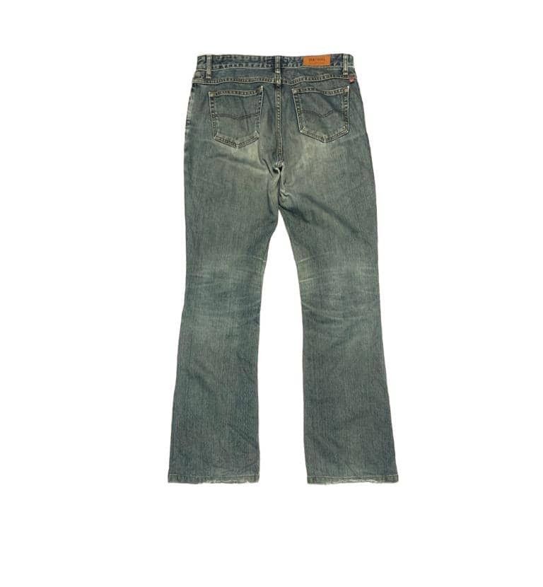 Edwin Vintage 90s Something Edwin Flare Bootcut Jeans Distressed Size US 30 / EU 46 - 2 Thumbnail